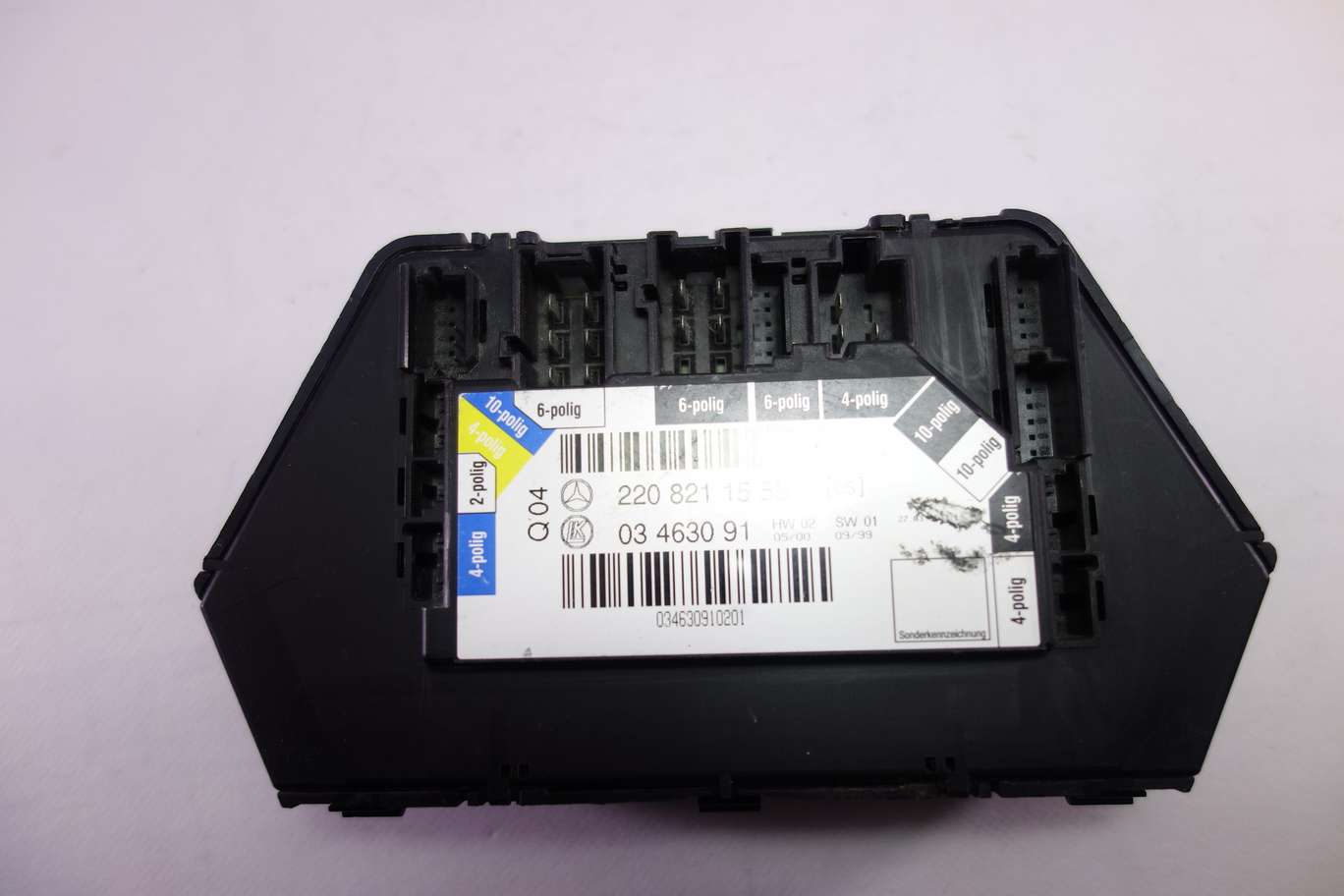Modulo de control Mercedes W220 220821155805 2208211558 05 220 821 15 58 05 03463091 03 4630 91 - foto 3