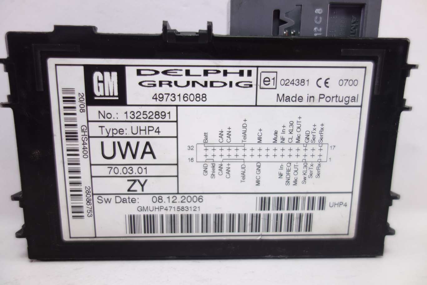 Centralita Bluetooth Opel Zafira B Astra 497316088 13252891 Delphi - foto 2