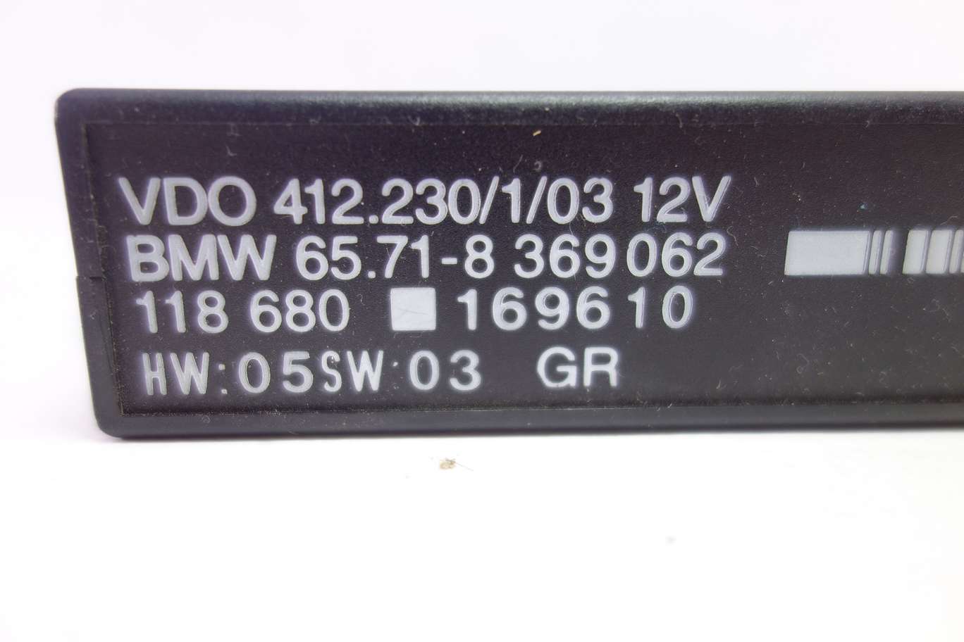 Modulo de control BMW E39 E38 65718369062 65.71-8 369 062 VDO 412230103 412.230/1/03 118680 118 680 - foto 2