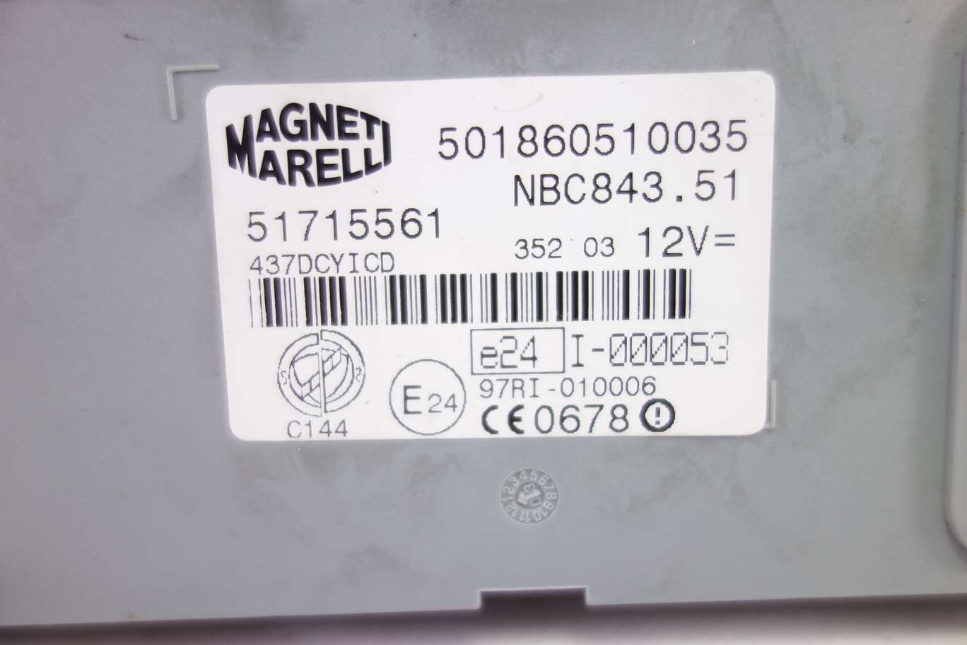 Controlador BSI Fiat 51715561 501860510035 Magneti Marelli - foto 2