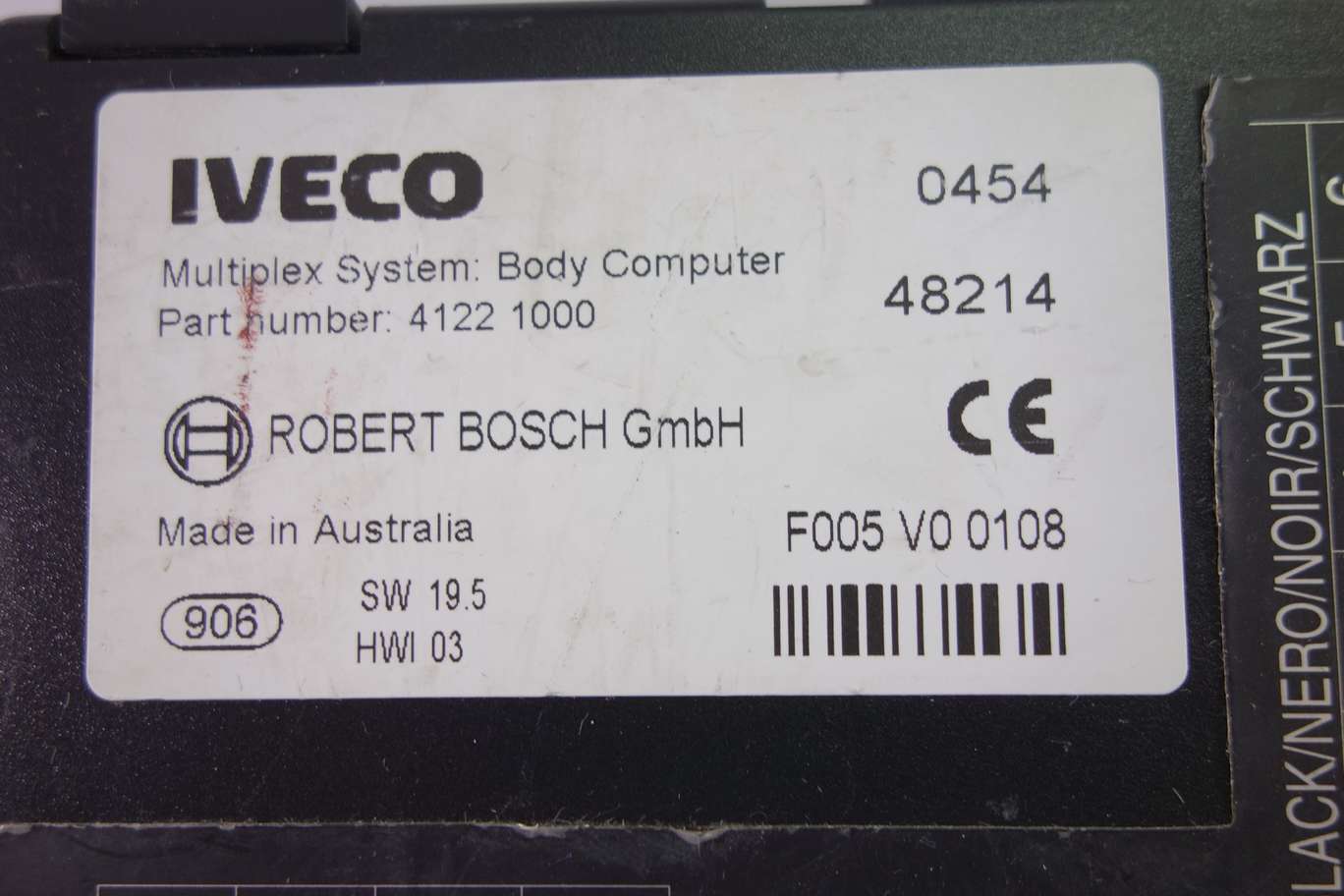 Modulo Body computer para Iveco Stralis 41221000 4122 1000 F005 V0 0108 F005V00108 - foto 2
