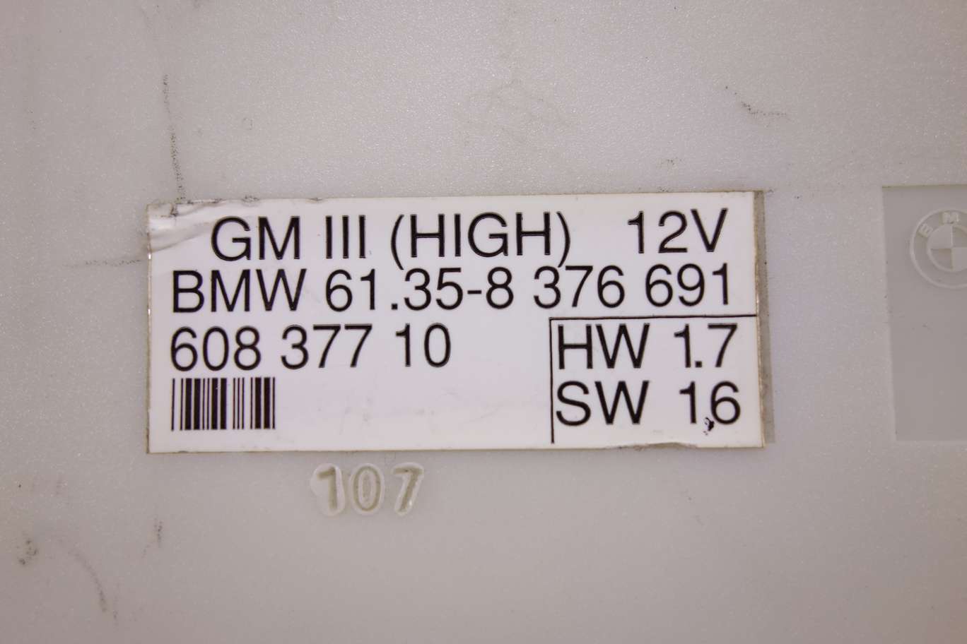 Módulo de control BMW E39 61358376691 61.35-8 376 691 60837710 608 377 10 - foto 2