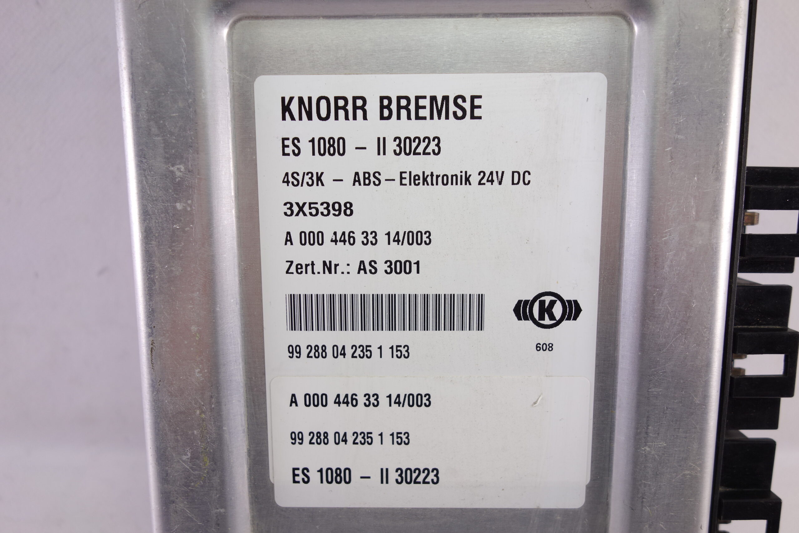 Unidad de control Mercedes ABS Knorr Bremse A0004463314003 A 000 446 33 14/003 99288042351153 99 288 04 235 1 153 - foto 2