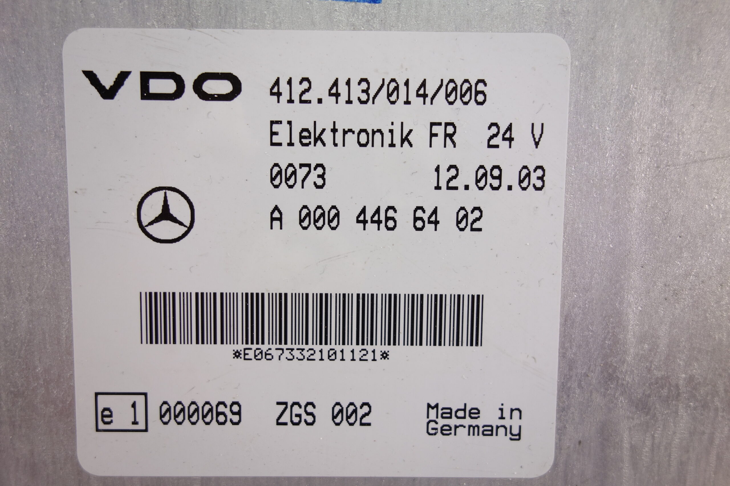 Centralita Control de crucero Mercedes FR Elektrnik A0004466402 A 000 446 64 02 VDO 412413014006 412 413 014 006 - foto 2