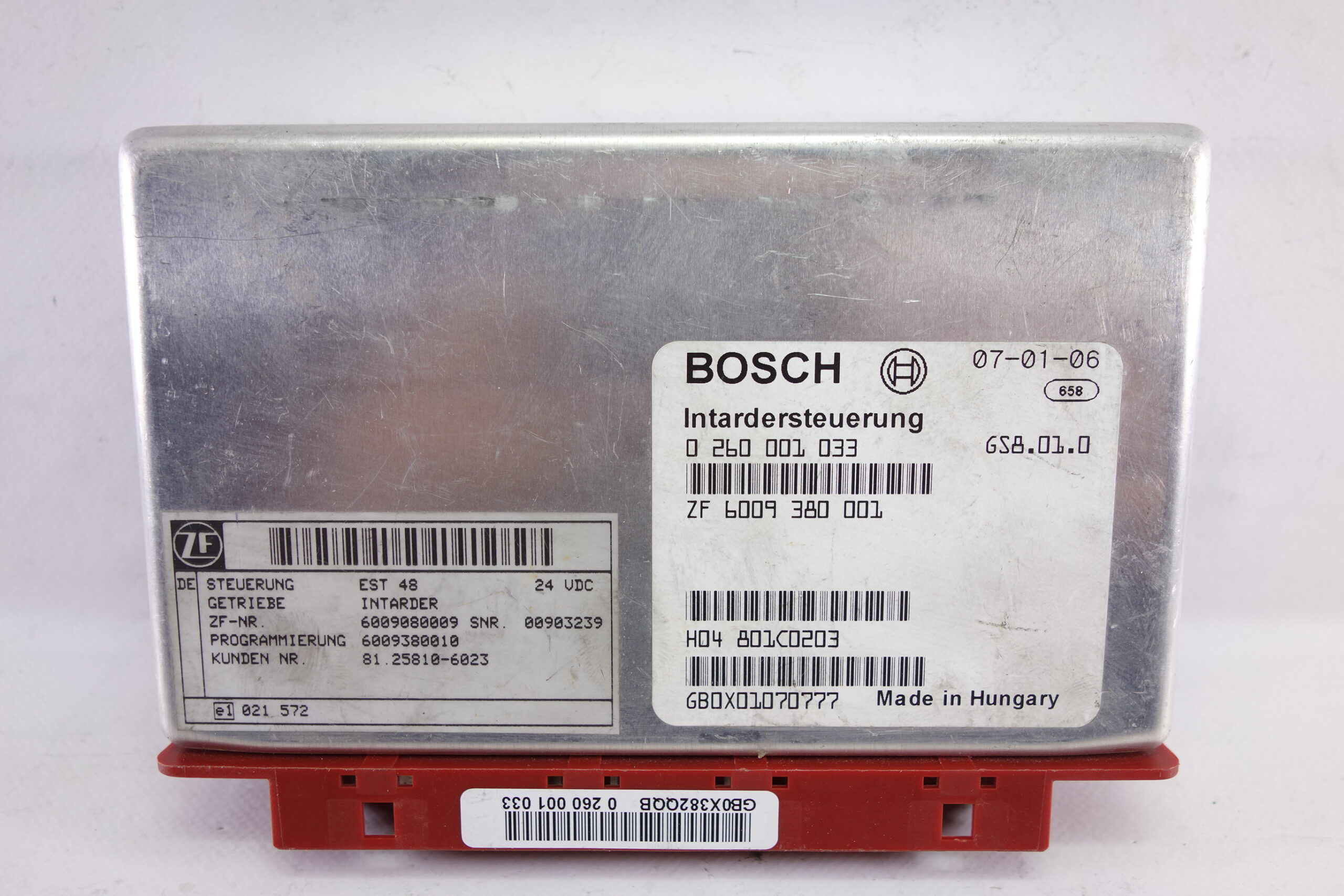 Unidad de control electrónico Man Tga Bosch 0260001033 0 260 001 033 ZF6009380001 ZF 6009 380 001 6009080009 81258106023 81.25810-6023 - foto 1