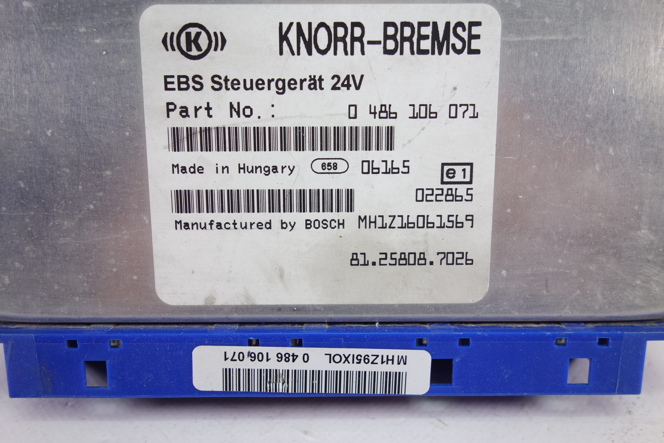 Centralita de control ABS Man 81258087026 81.25808.7026 MH1Z16061569 Bosch 0486106071 0 486 106 071 - foto 2