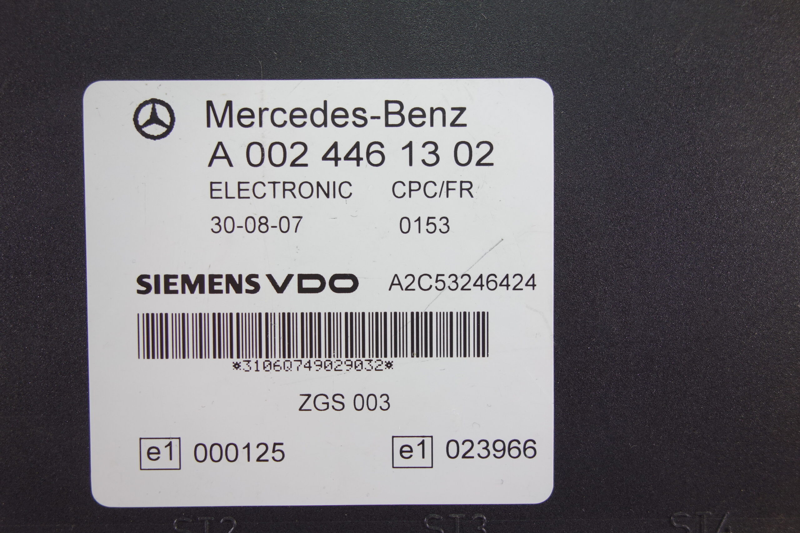 Unidad de control Mercedes A0024461302 A 002 446 13 02 Siemens Vdo A2C53246424 - foto 2