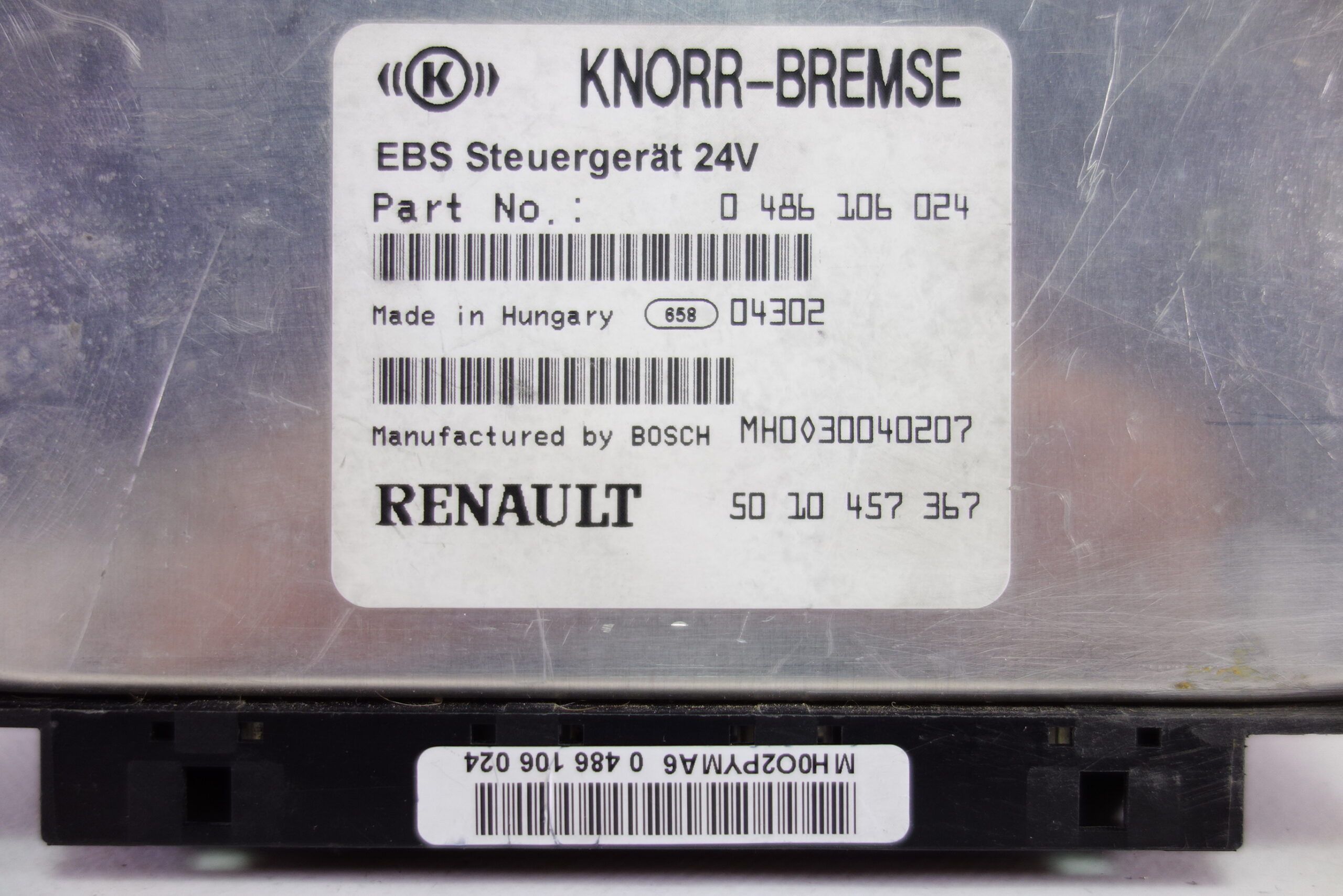 Centralita de motor Renault Magnum Knorr-Bremse 0486106024 0 486 106 024 5010457367 50 10 457 367 Bosch MH030040207 MH0 30040207 - foto 2