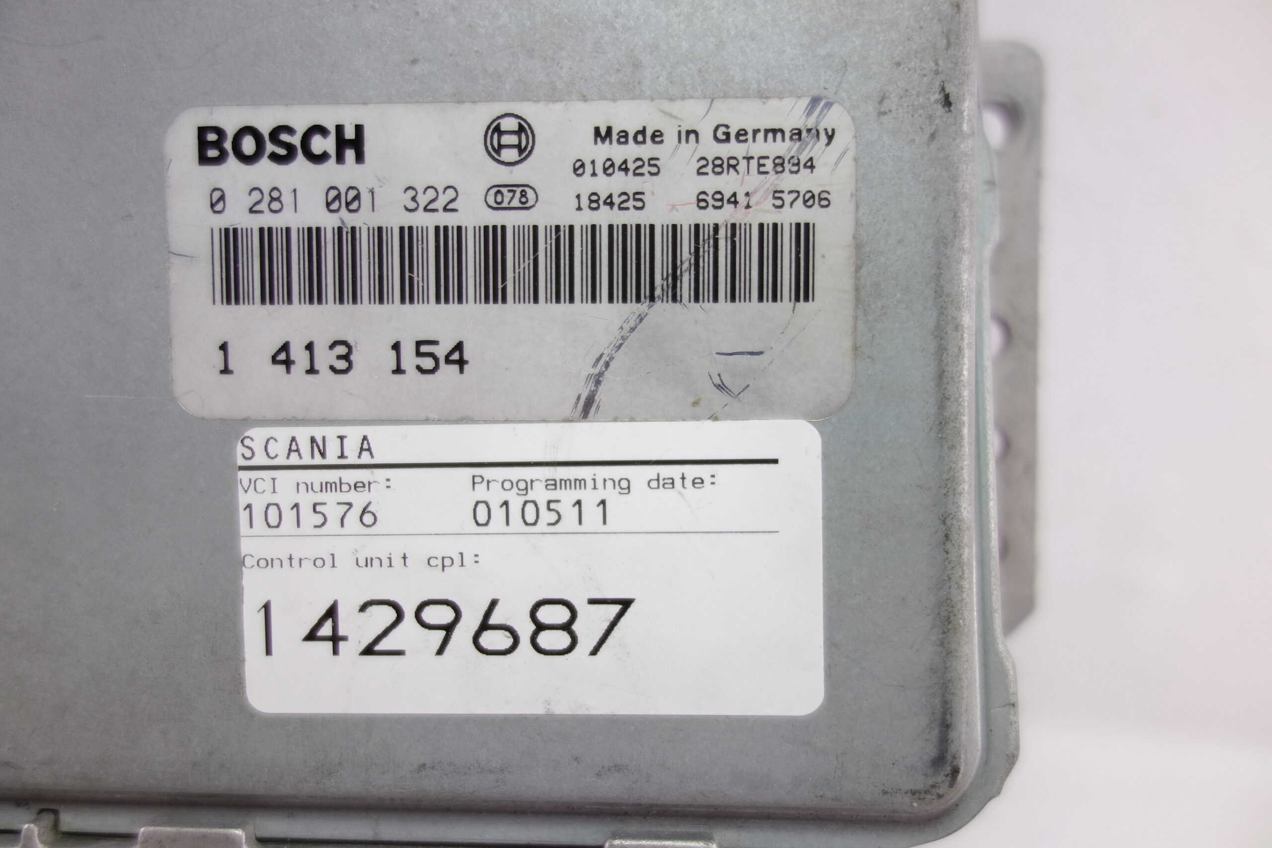 Unidad de control Scania 1413154 1 413 154 1429687 Bosch 0281001322 0 281 001 322 - foto 2