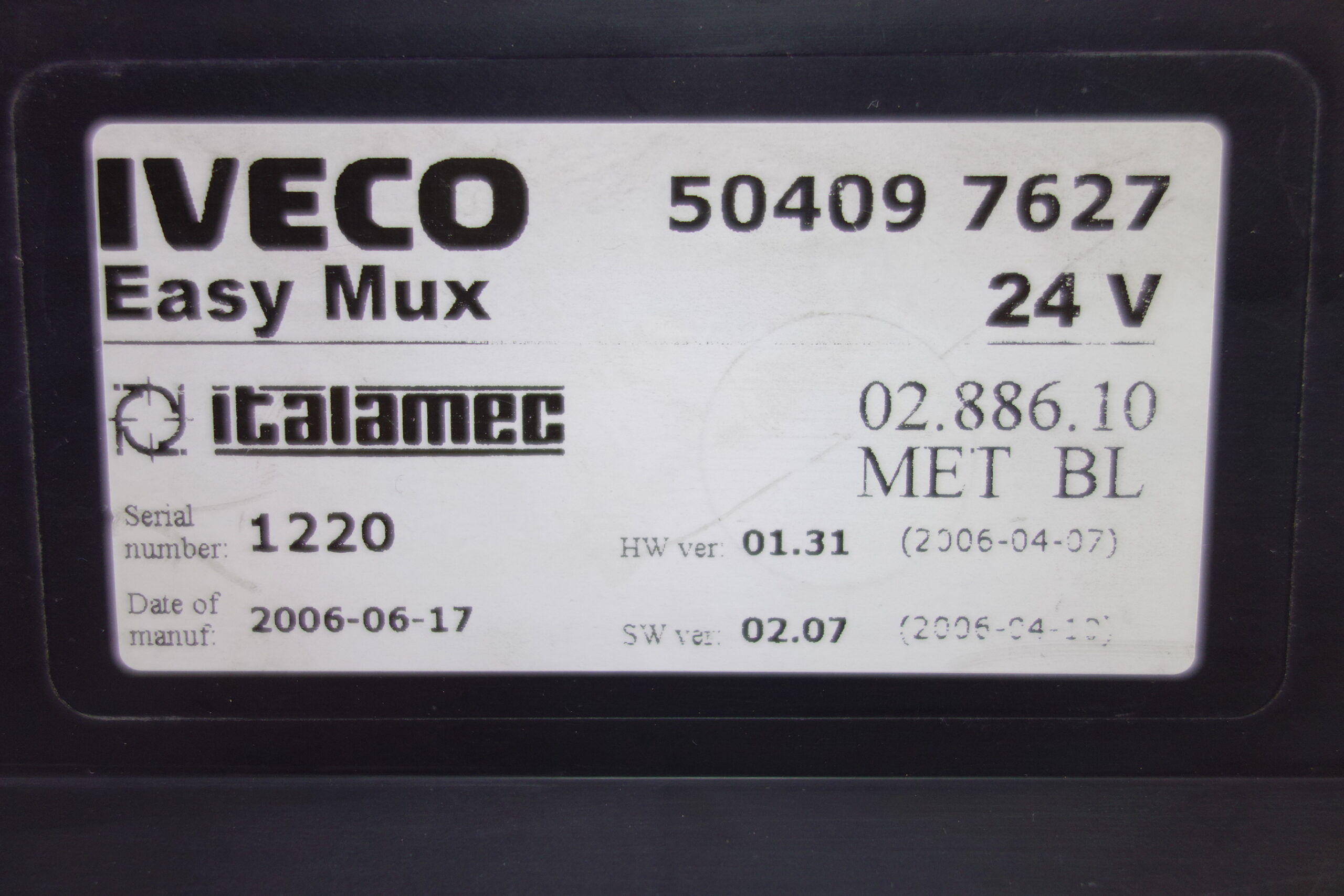 Módulo de control para Iveco 504097627 50409 7627 - foto 2