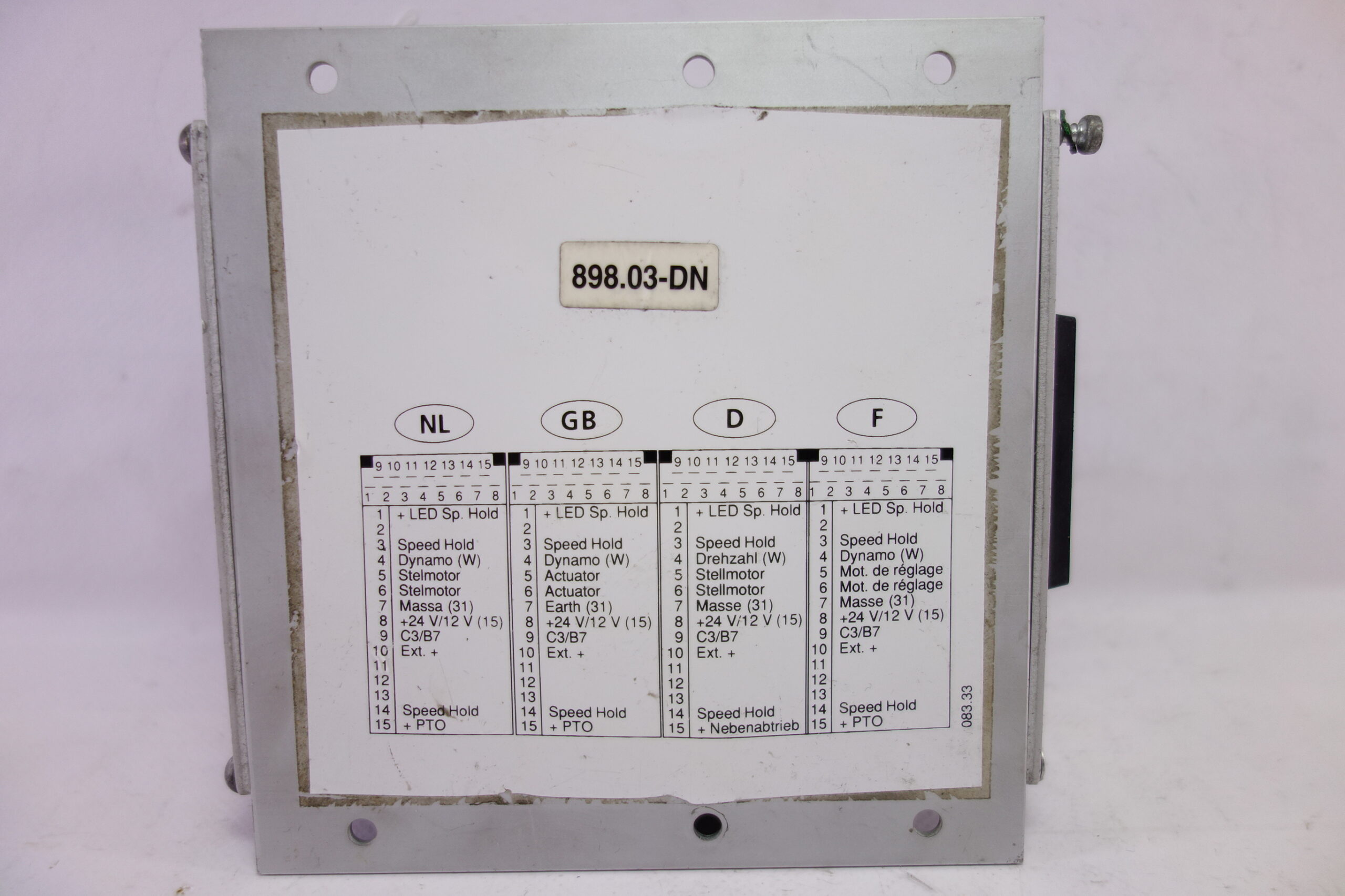Limitador de velocidad Daf 9224000201 92/24.0002.01 898031032V 898.03 1032 V DC - foto 2