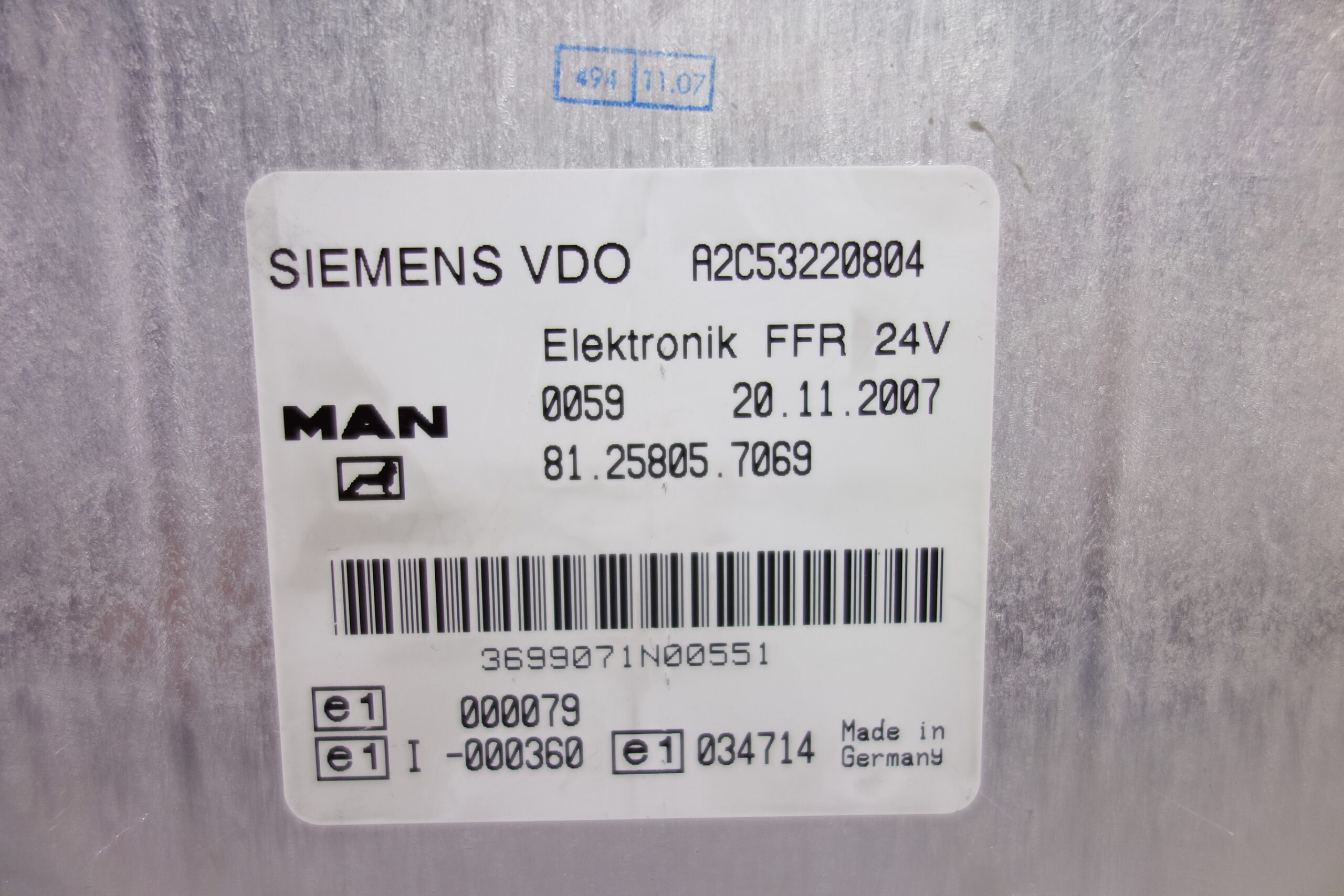 Unidad de Control MAN 81258057069 81 25805 7069 A2C53220804 - foto 3