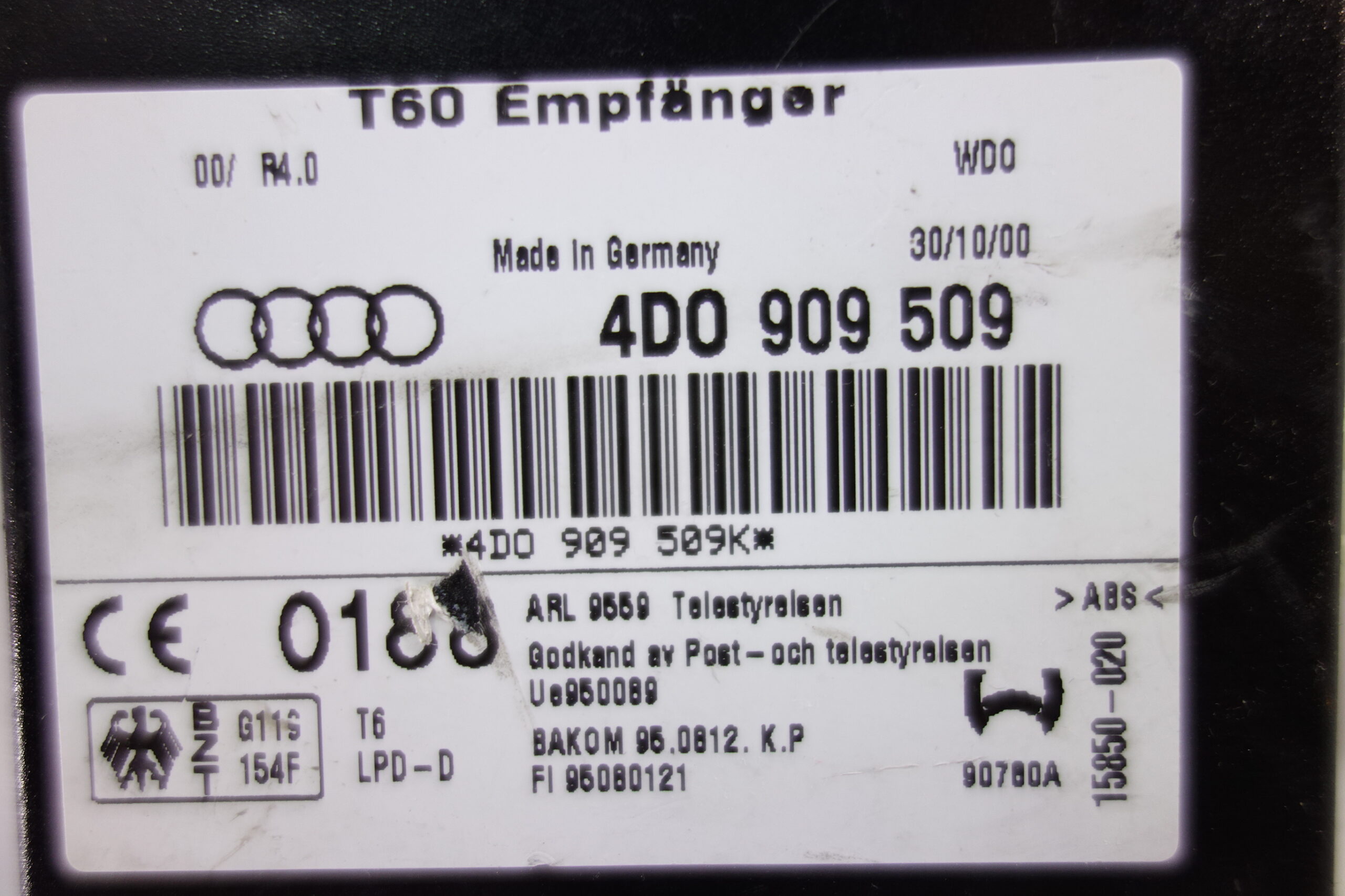 Módulo térmico AUDI 4D0909509 4D0 909 509 4D0909509K - foto 2