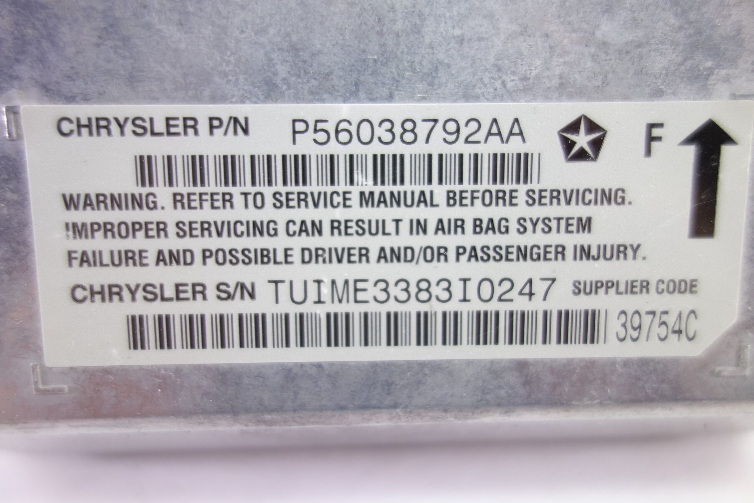 Centralita Airbag JEEP GRAND CHEROKEE P56038792AA F - foto 2