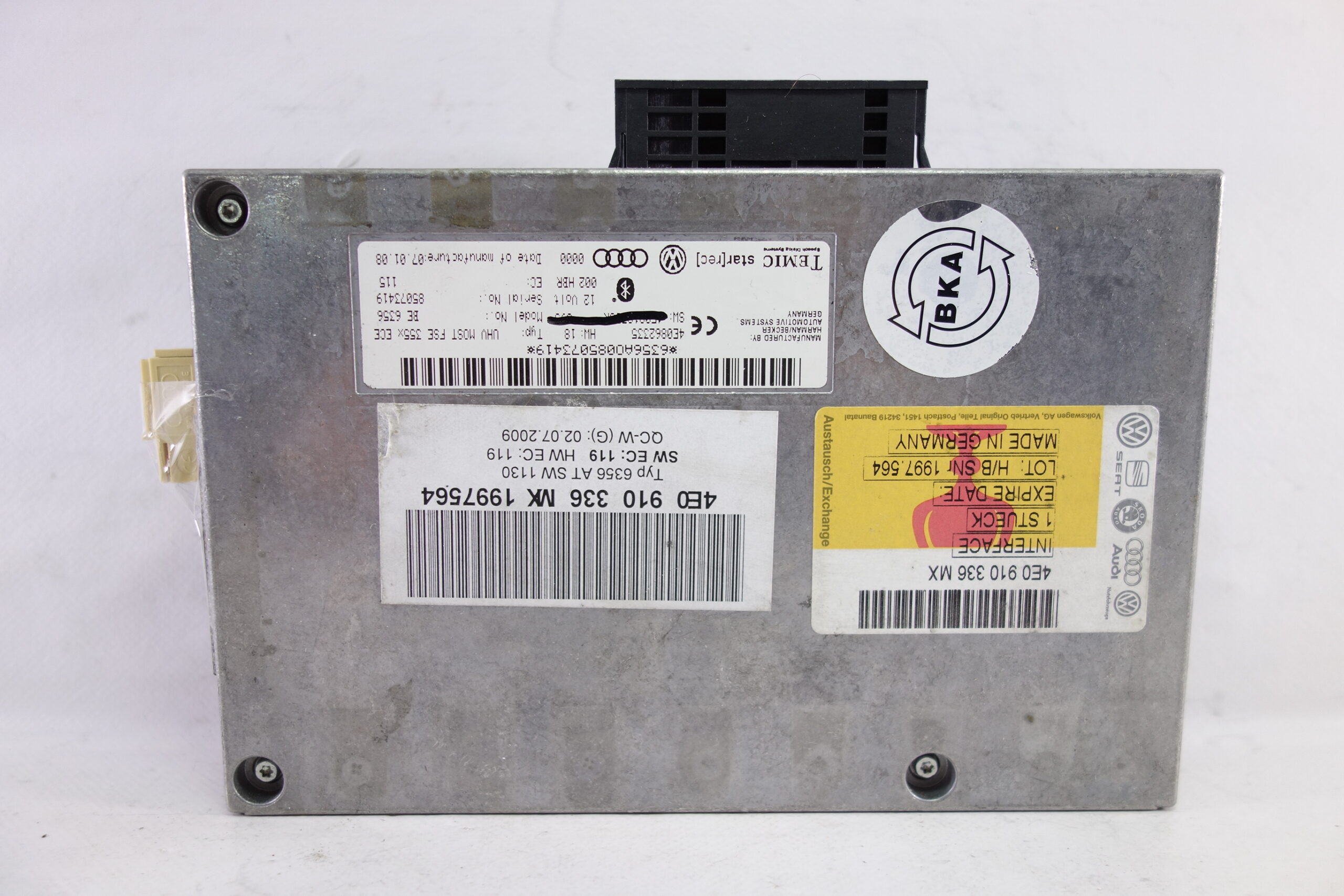 Dispositivo de control Bluetooth AUDI 4E0910336MX 4E0 910 336 MX 4E0862335 - foto 1