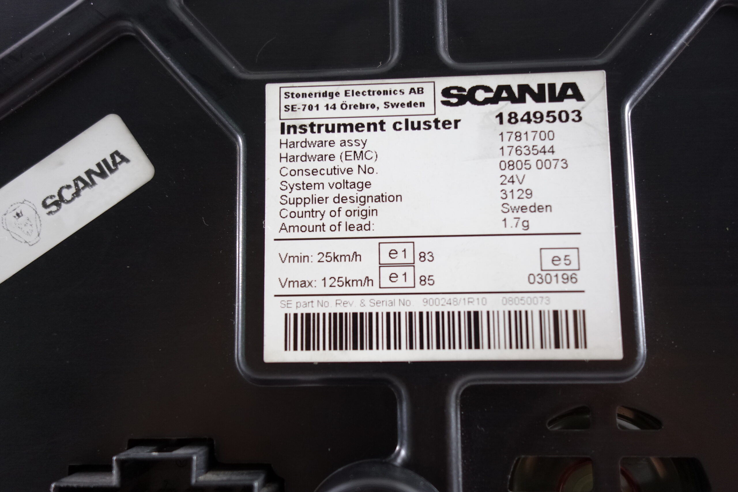 Cuadro de Instrumentos SCANIA ICL R 1849503 1781700 1763544 - foto 2