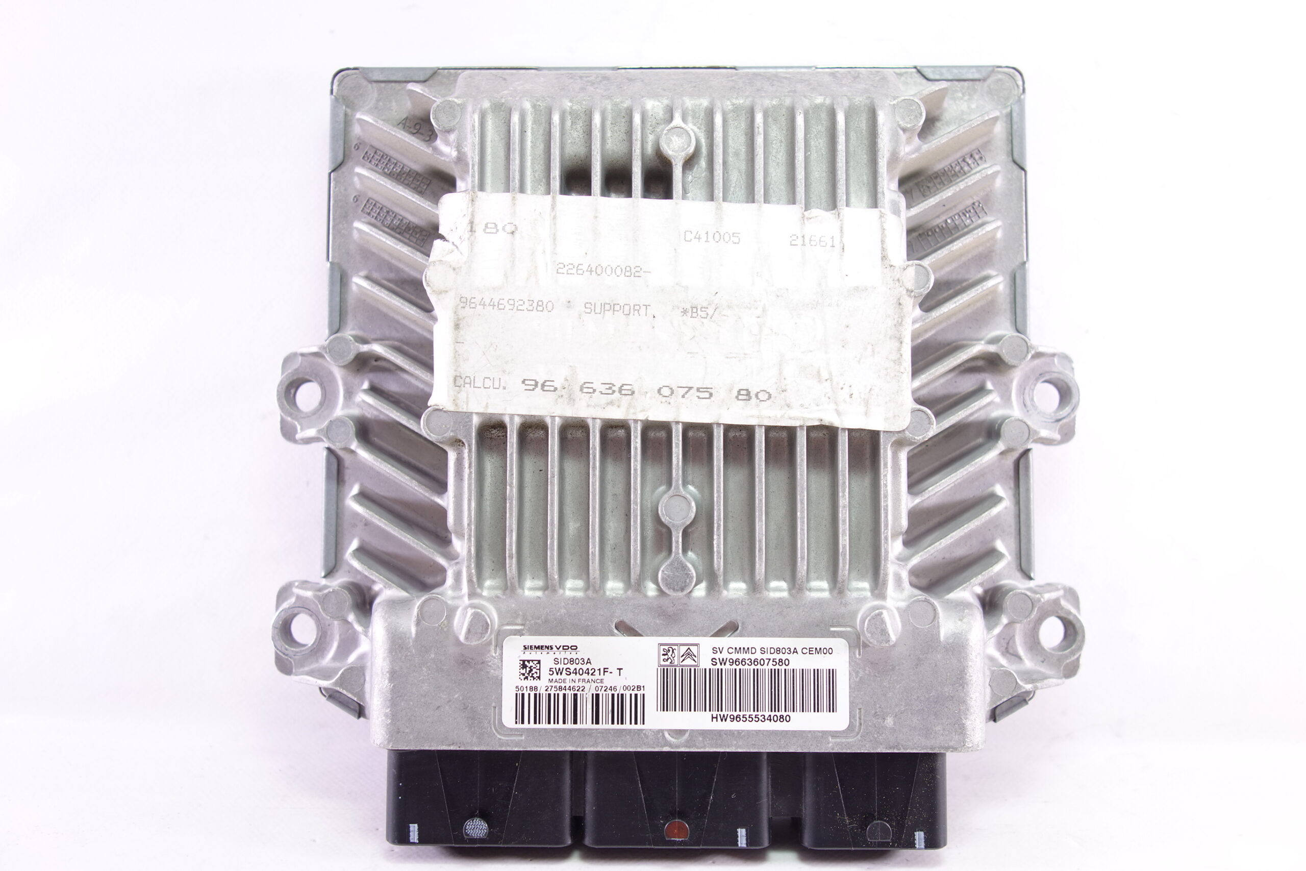 Centralita de motor PEUGEOT 307 9663607580 96 636 075 80 5WS40421FT 5WS40421F T - foto 1