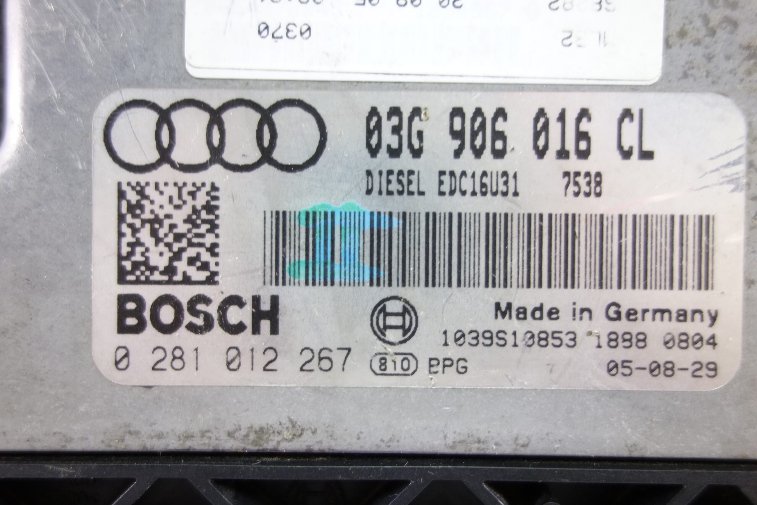Centralita de motor AUDI A4 03G906016CL 03G 906 016 CL 0281012267 0 281 012 267 - foto 2