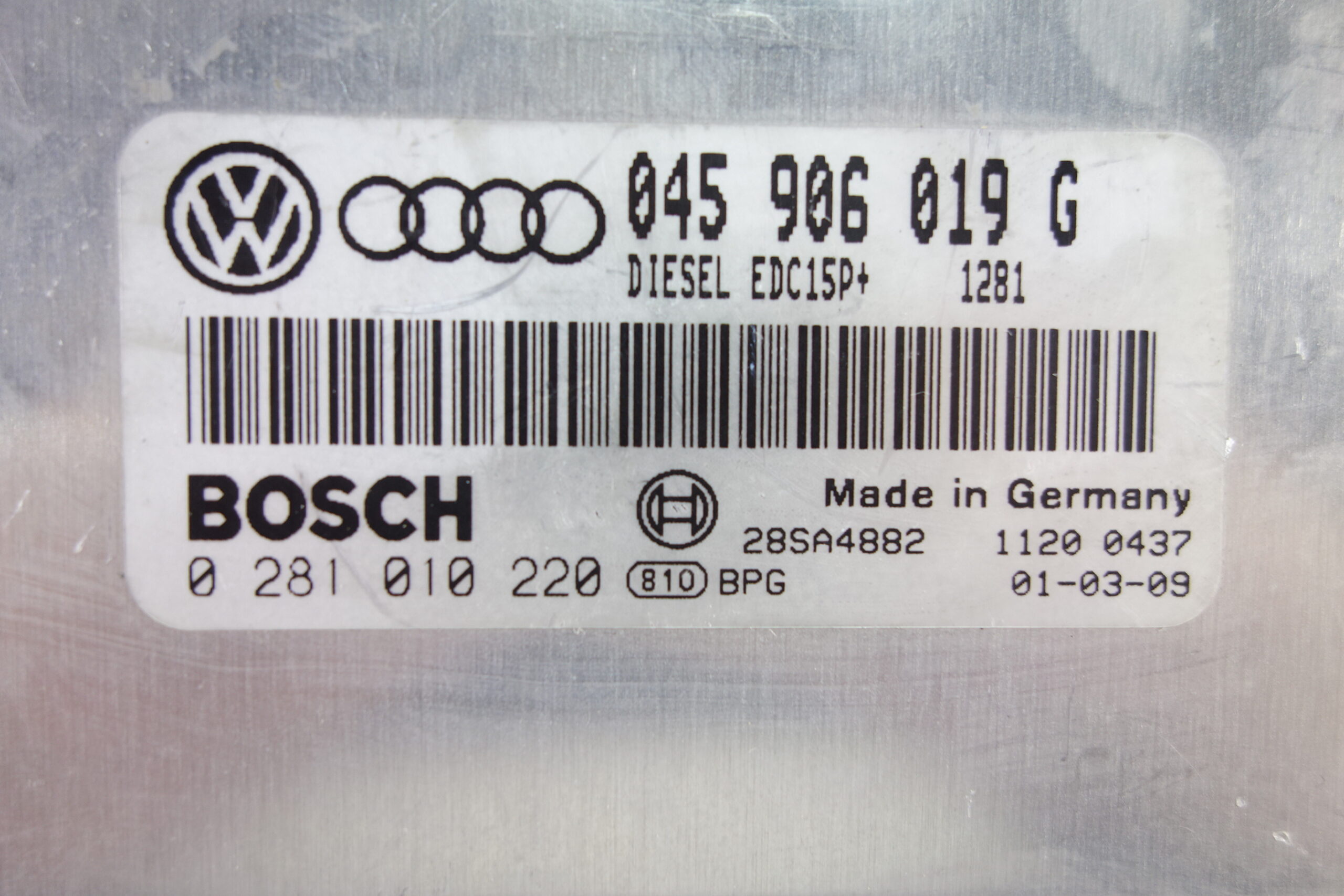 Centralita de motor AUDI A2 045906019G 045 906 019 G 0281010220 0 281 010 220 - foto 2