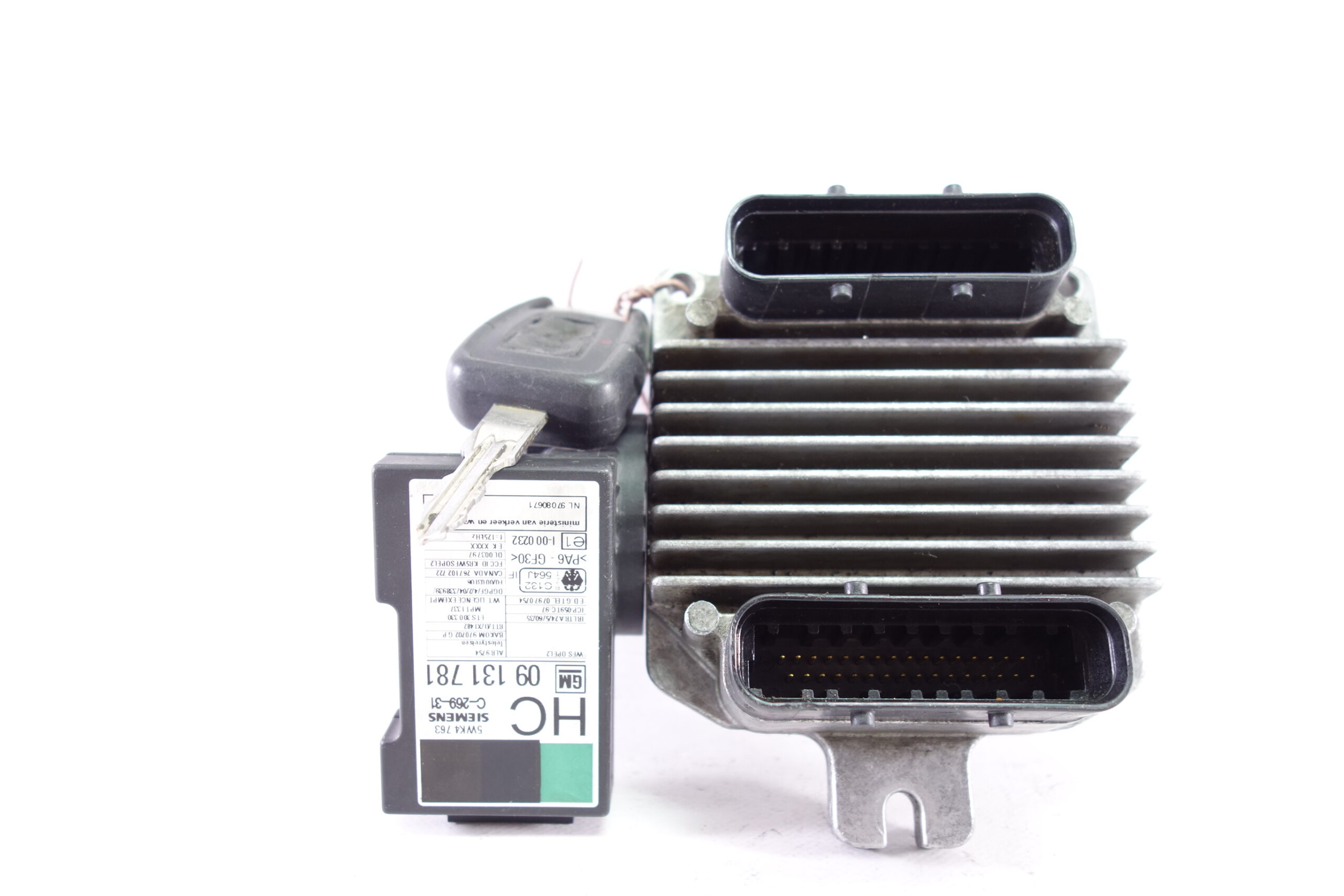 Centralita del motor con lector de llave Opel Zafira Astra 16250009 D99002 09131781 09 131 781 5WK4763 5WK4 763 - foto 1