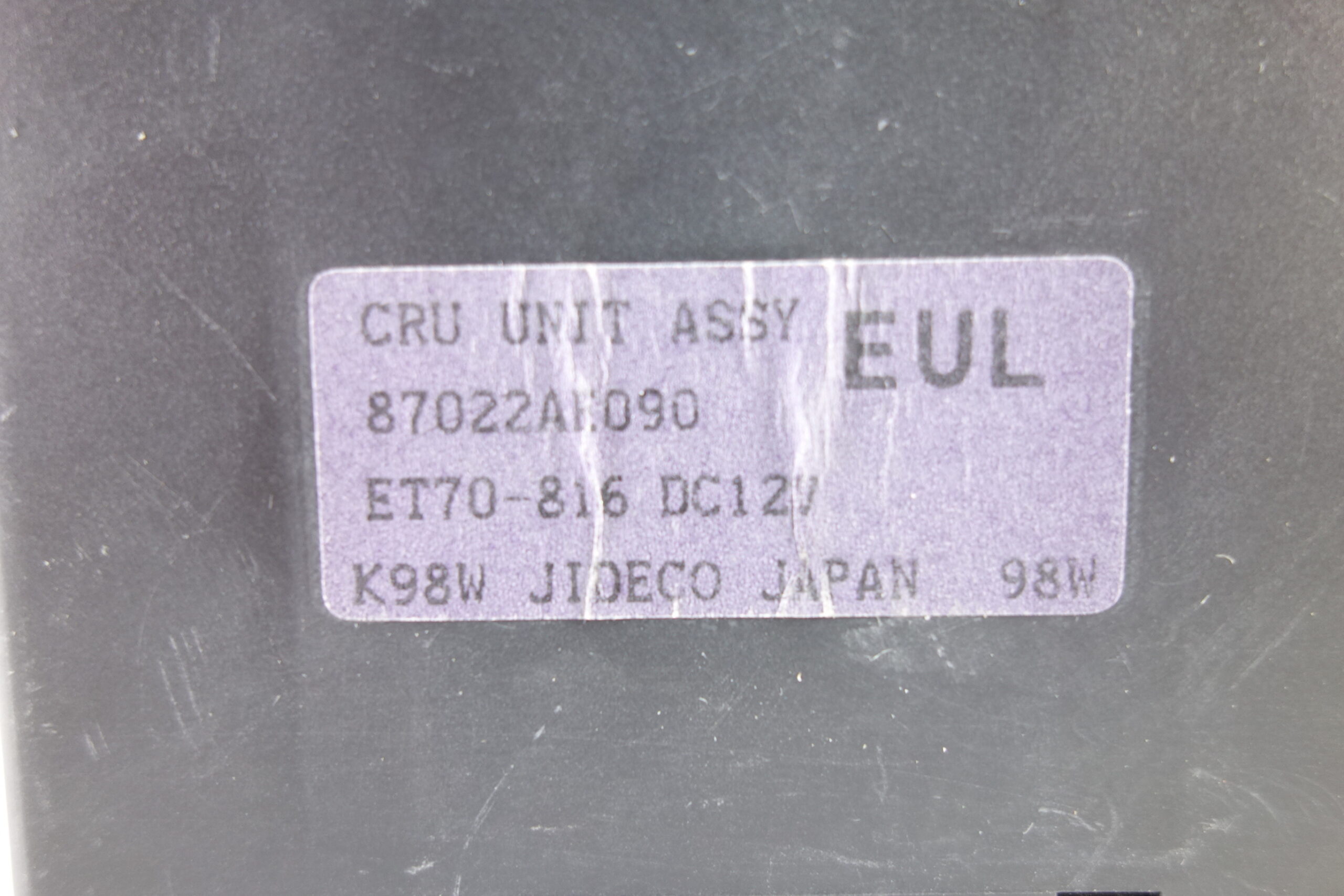 Modulo de control SUBARU 87022AE090 ET70816 ET70 816 - foto 2