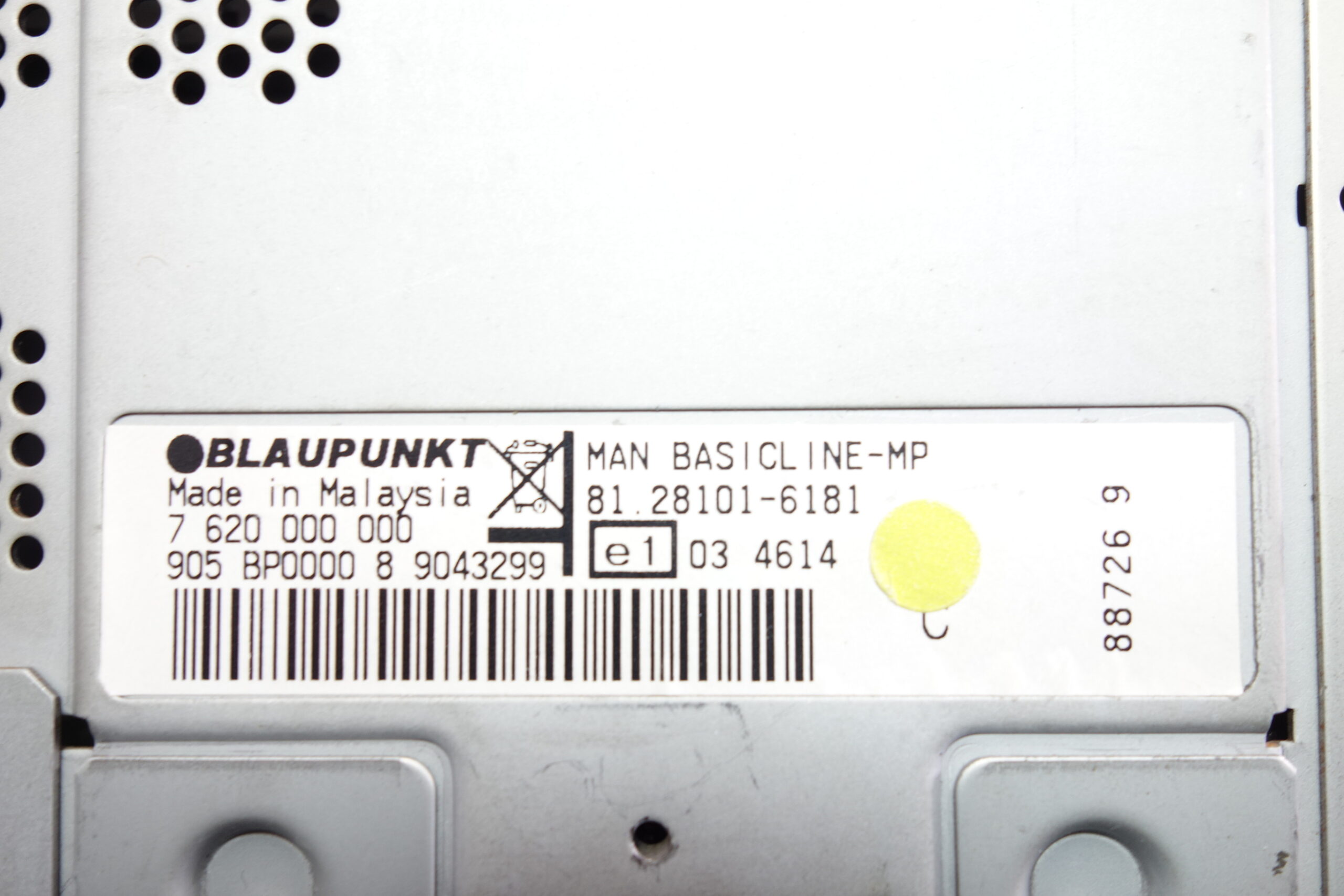 Reproductor de CD Radio Blaupunkt Man TGX TGL TGS 7 620 000 000 7620000000 81.28101-6181 81281016181 - foto 2