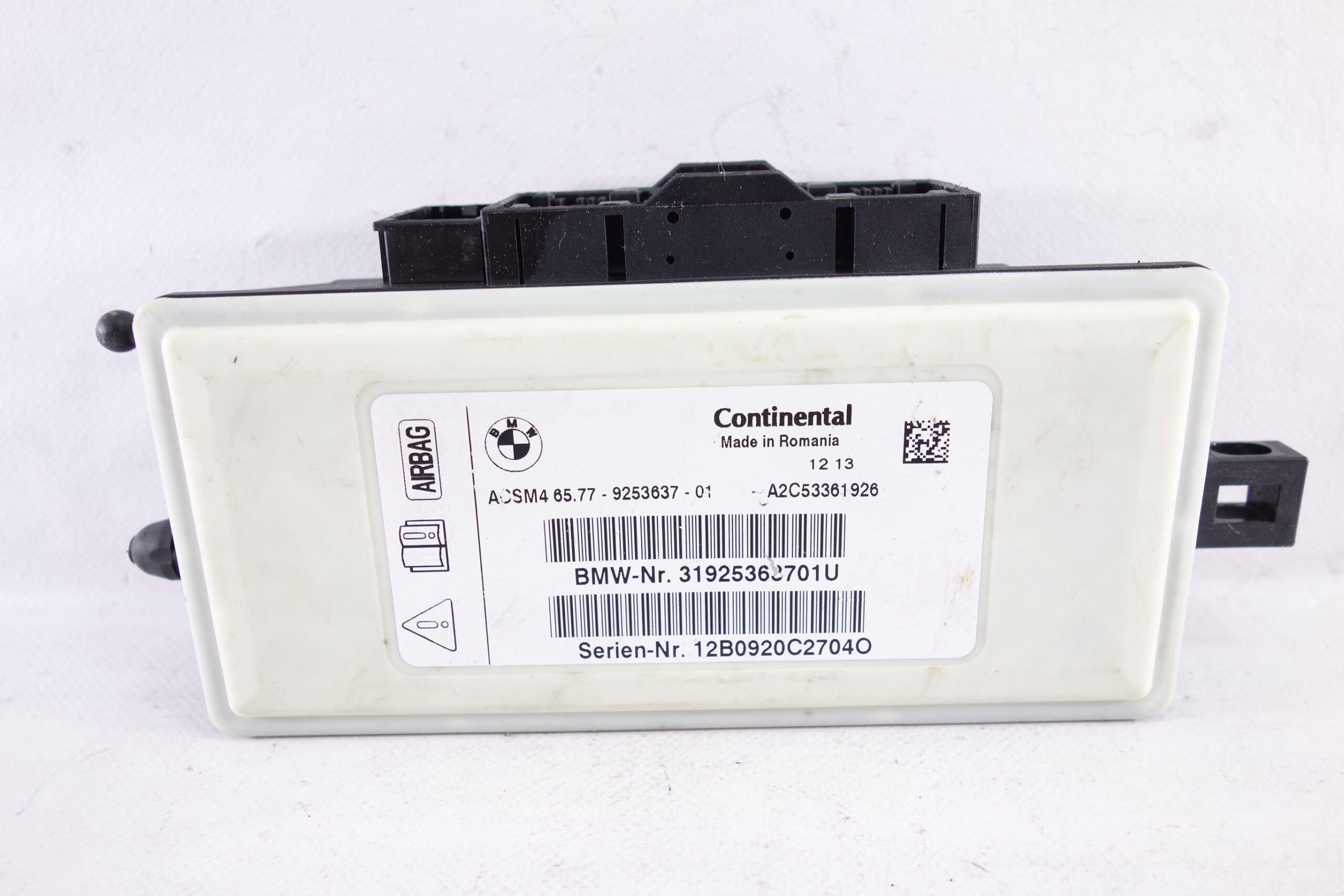Módulo de control airbag BMW 5 6577925363701 65 77 9253637 01 A2C53361926 31925363701U - foto 1