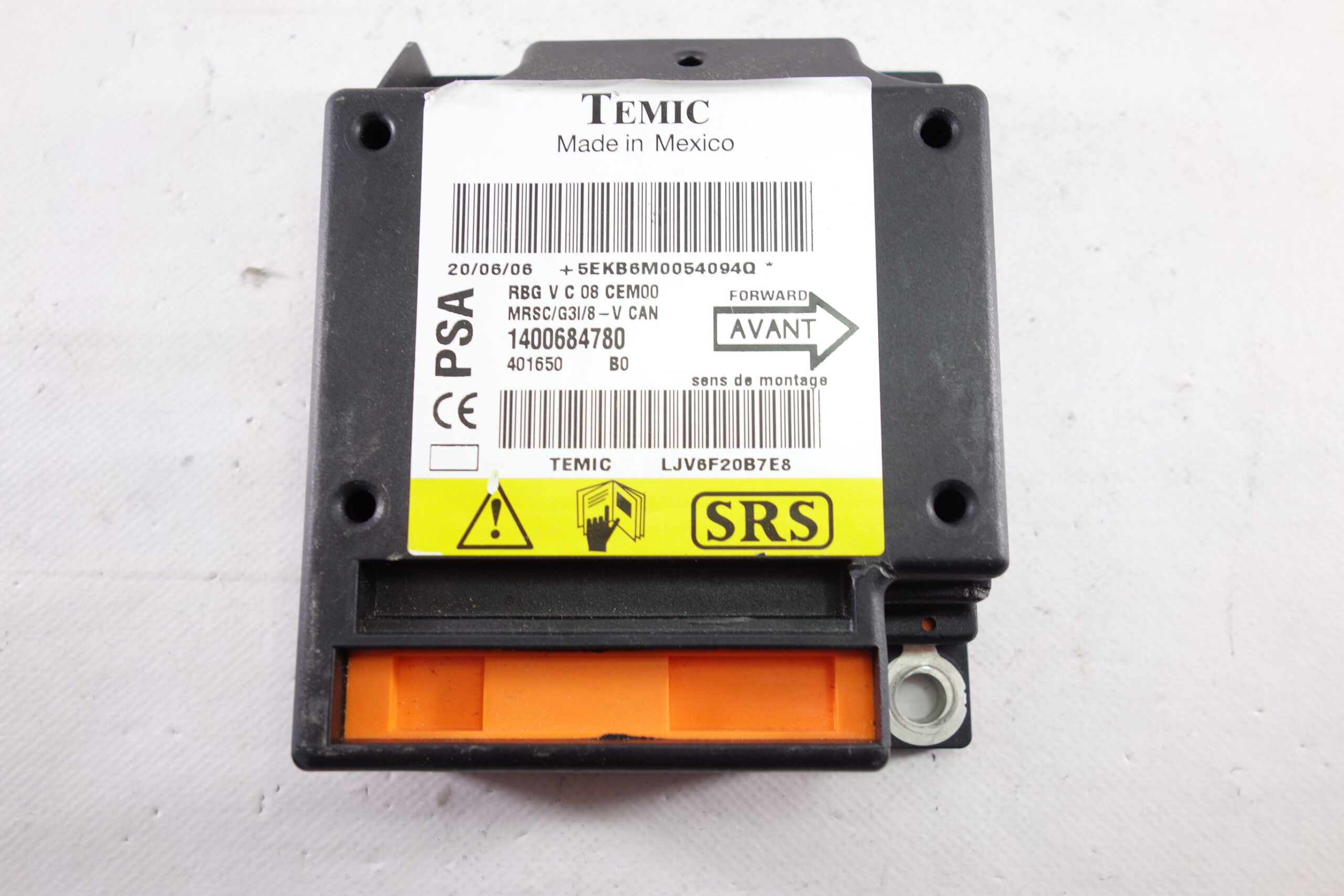 Unidad de control airbag Citroen C8 1400684780 401650 B0 - foto 1