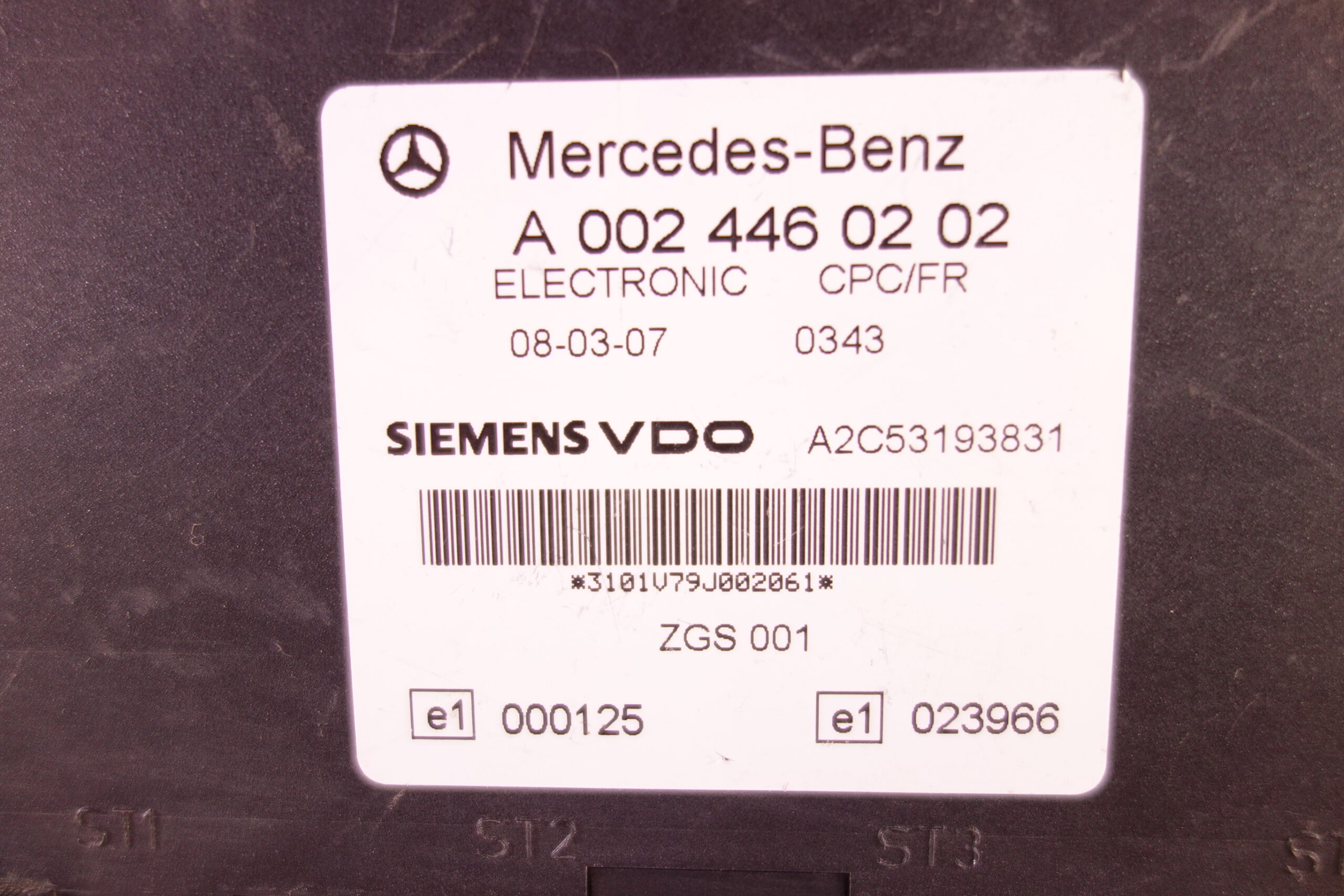 Unidad de control Mercedes Benz Camiones A 002 446 02 02 A0024460202 Siemens VDO A2C53193831 - foto 2