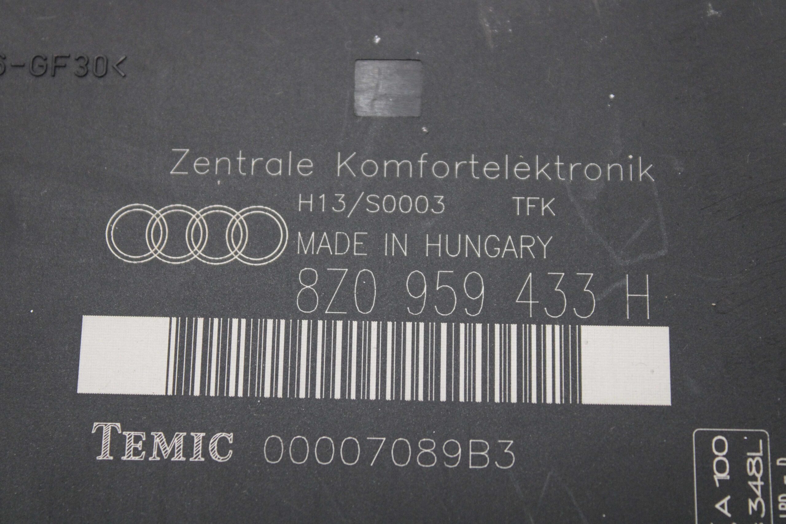 Modulo de Control AUDI A2 8Z0959433H 8Z0 959 433 H TEMIC 00007089B3 - foto 2
