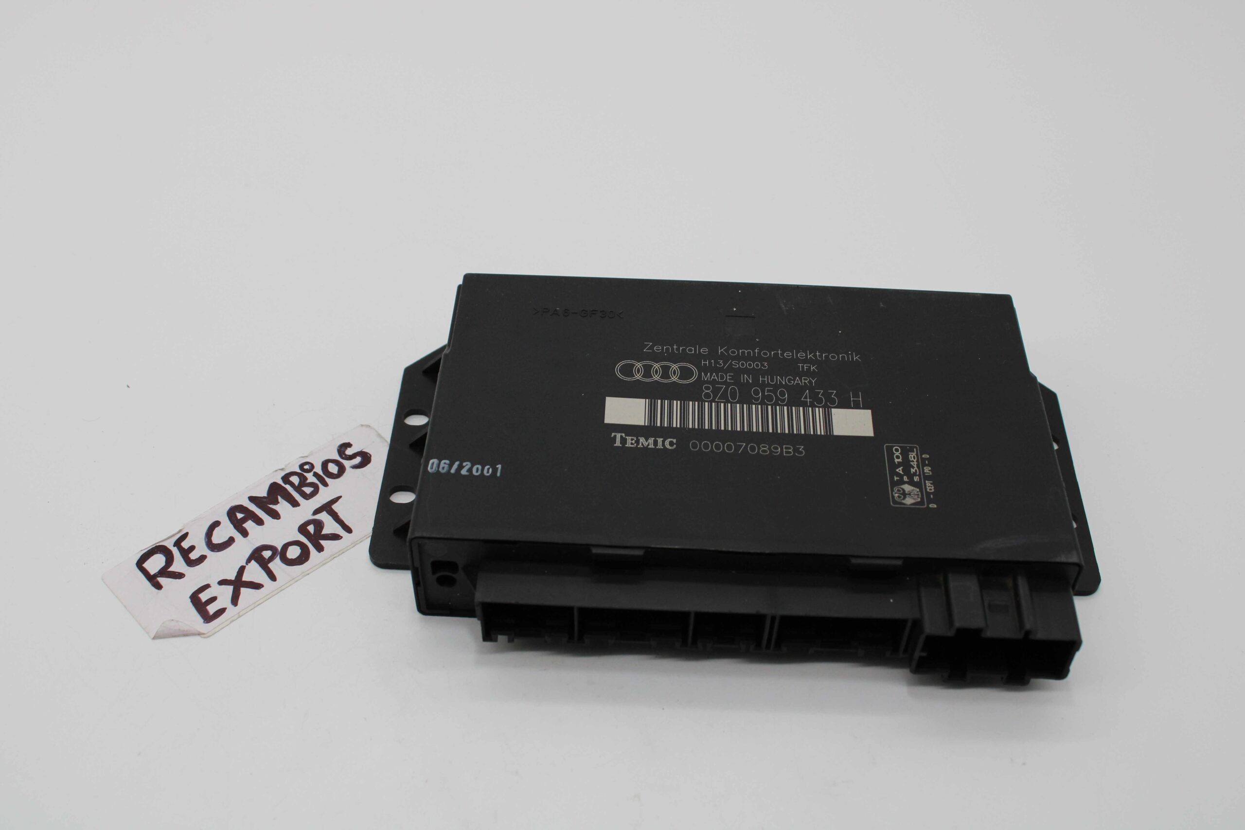 Modulo de Control AUDI A2 8Z0959433H 8Z0 959 433 H TEMIC 00007089B3 - foto 1