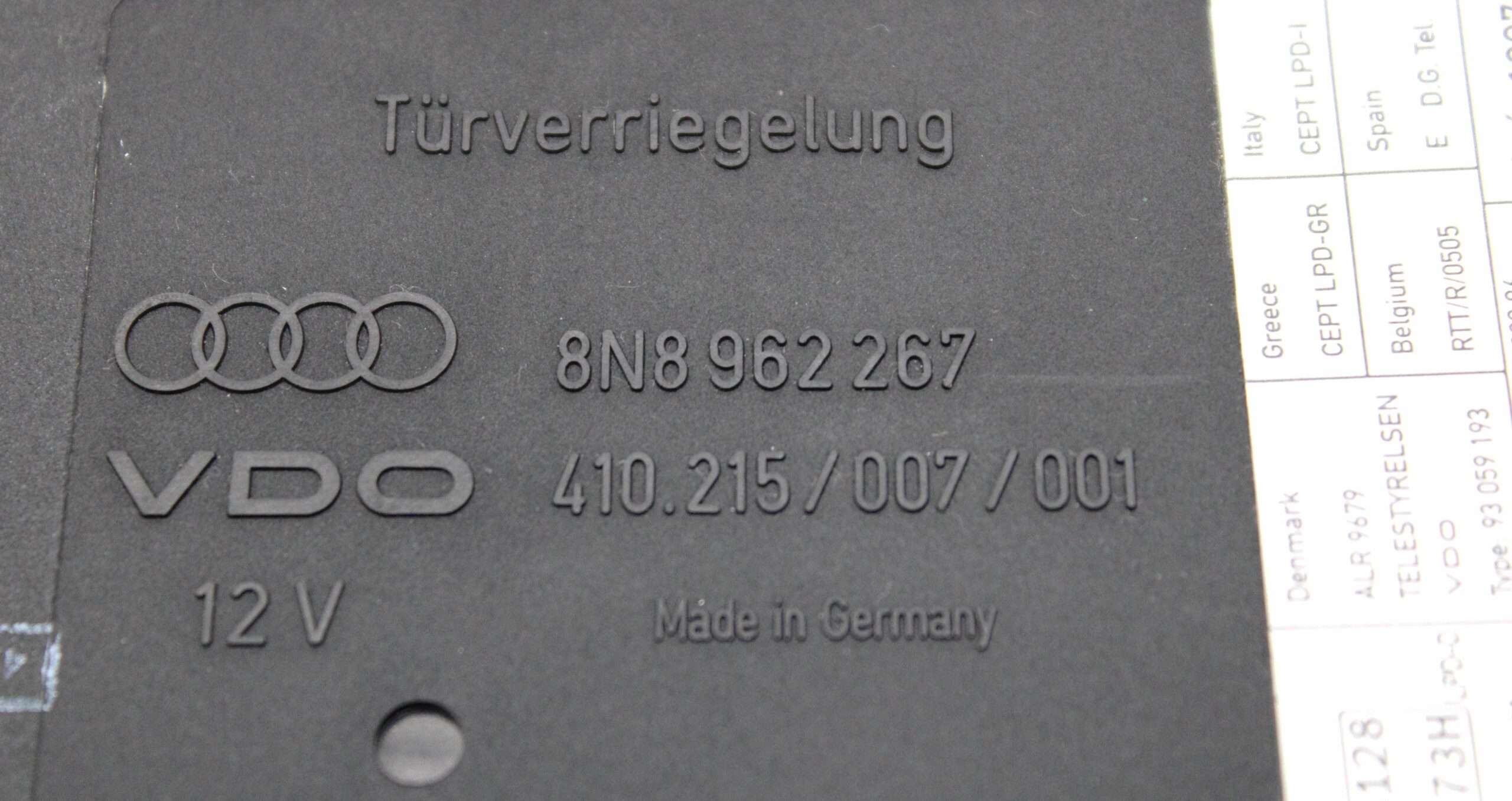 Unidad de Control Audi TT - foto 2