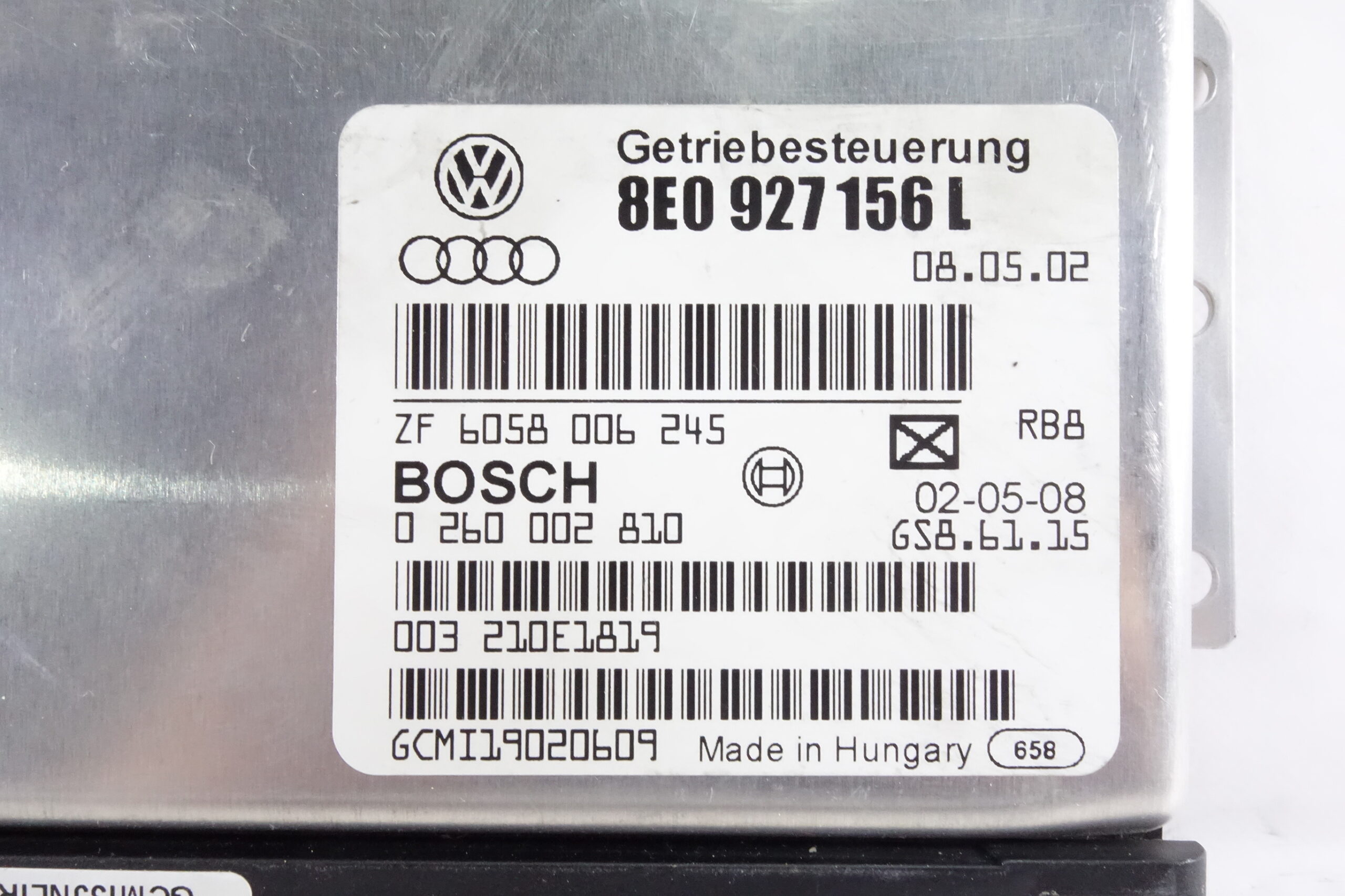 Centralita de cambio automático Audi A4 8E0927156L 8E0 927 156 L 6058006245 6058 006 245 0260002810 0 260 002 810 - foto 2