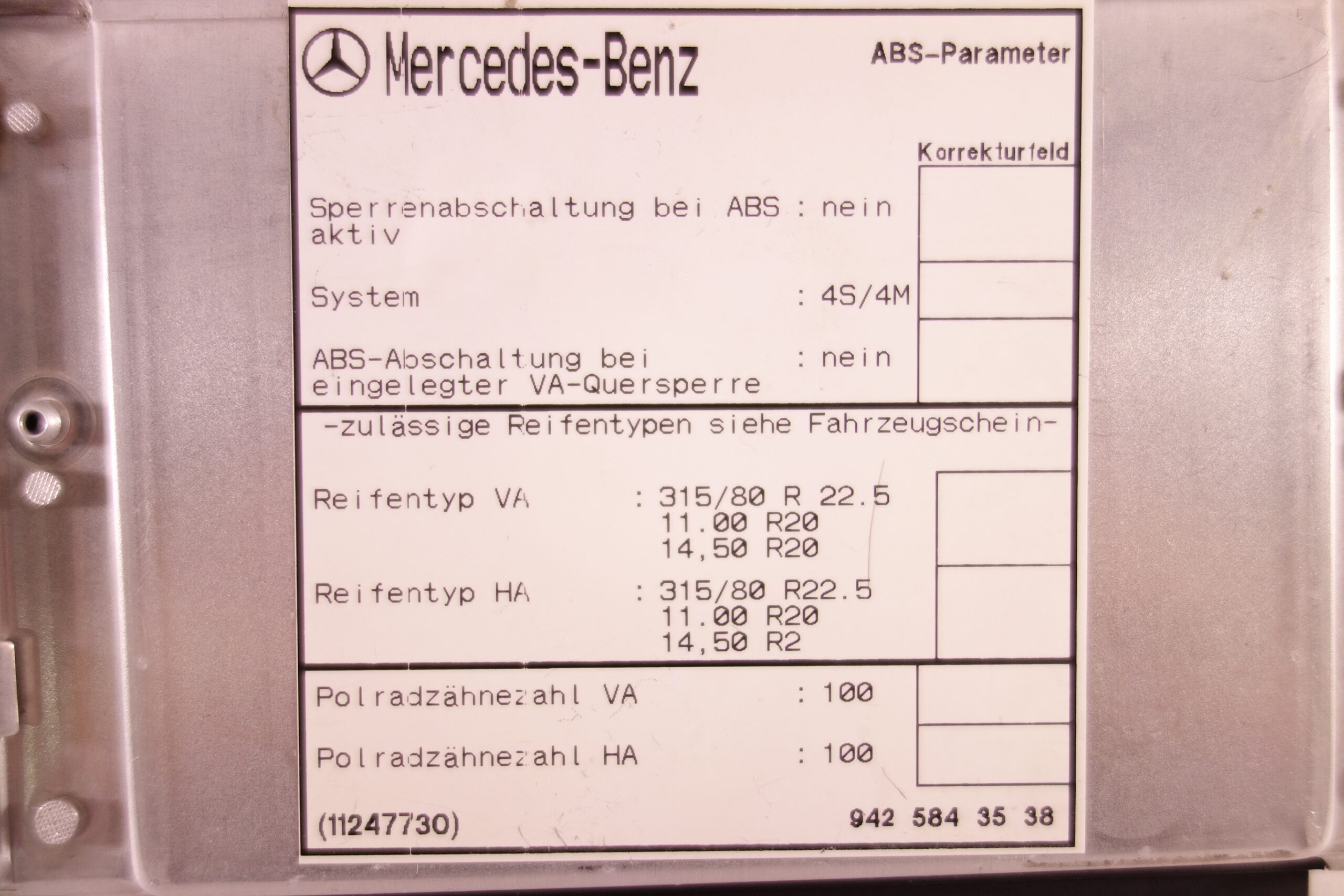 Unidad de control ABS Mercedes-benz Axor A0004464514 A 000 446 45 14 KNORR-BREMSE 0486104122 0 486 104 122 - foto 3