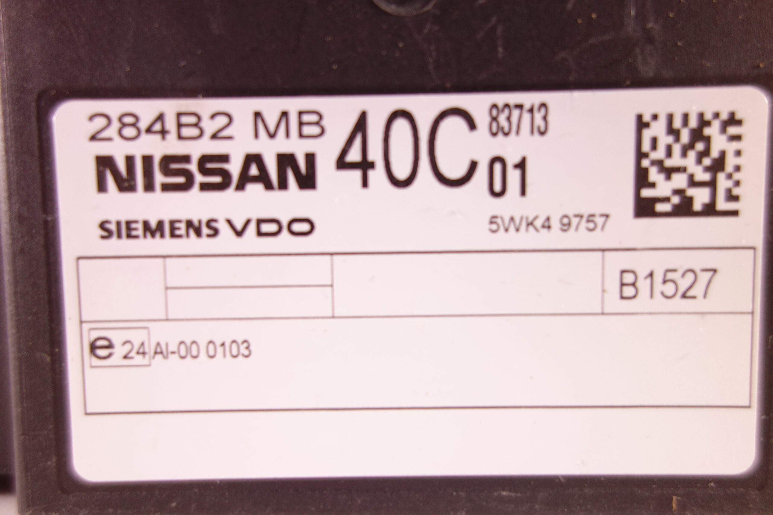 Modulo confort Nissan Cabstar 284B2 MB 40C 284B2MB40C SIEMENS VDO 5WK4 9757 5WK49757 - foto 2