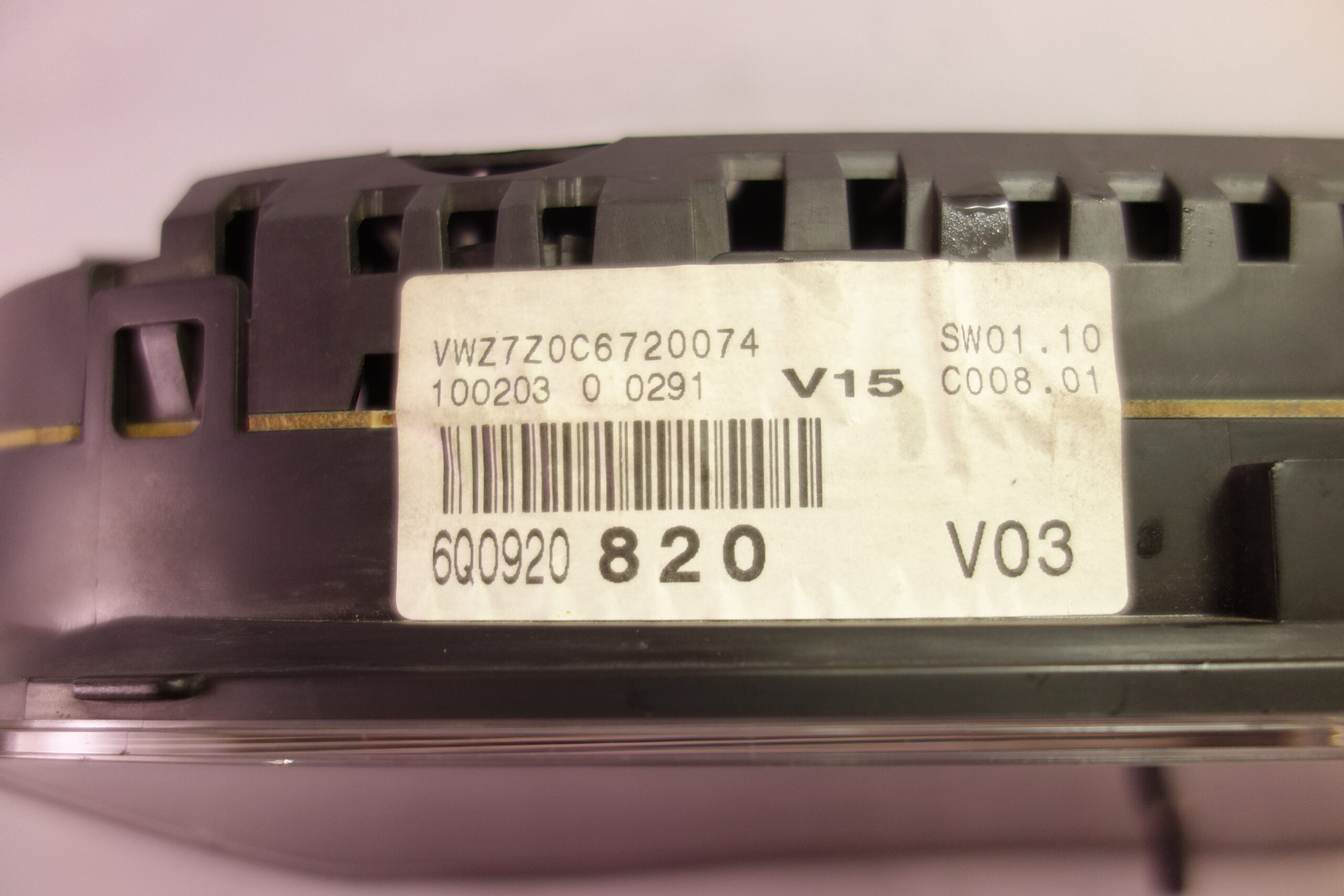 Cuadro de instrumentos Volkswagen Polo 6Q0920820 6Q0920 820 110080125001A 110 080 125 001A - foto 2