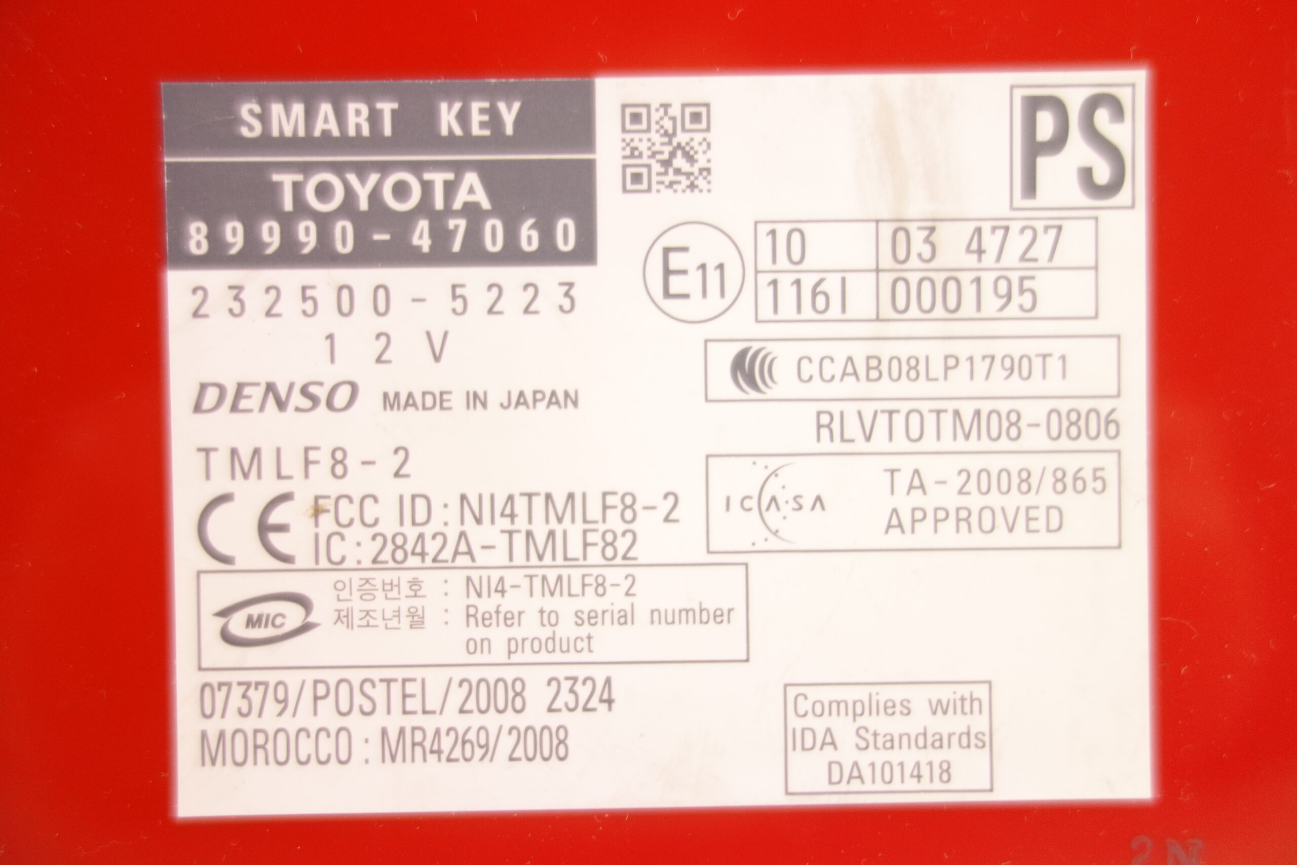 Módulo de control Toyota Prius 8999047060 89990 47060 2325005223 232500 5223 - foto 2