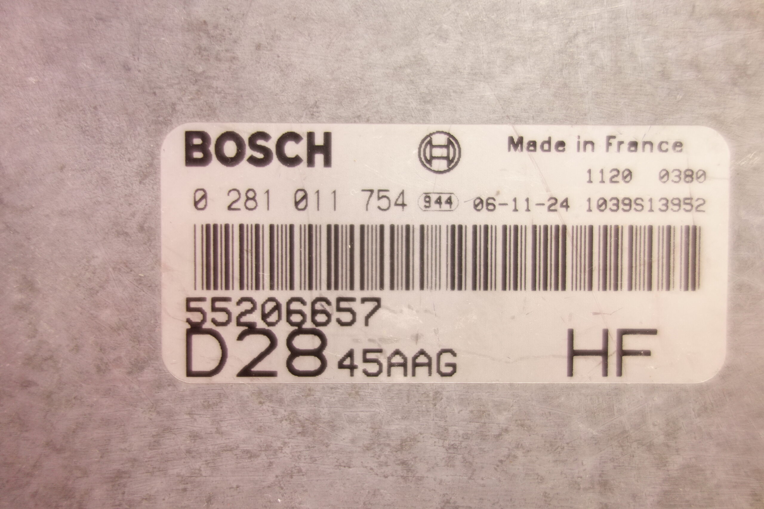 Centralita del motor ECU Fiat Peugeot 0281011754 0 281 011 754 55206657 D2845AAG HF - foto 2