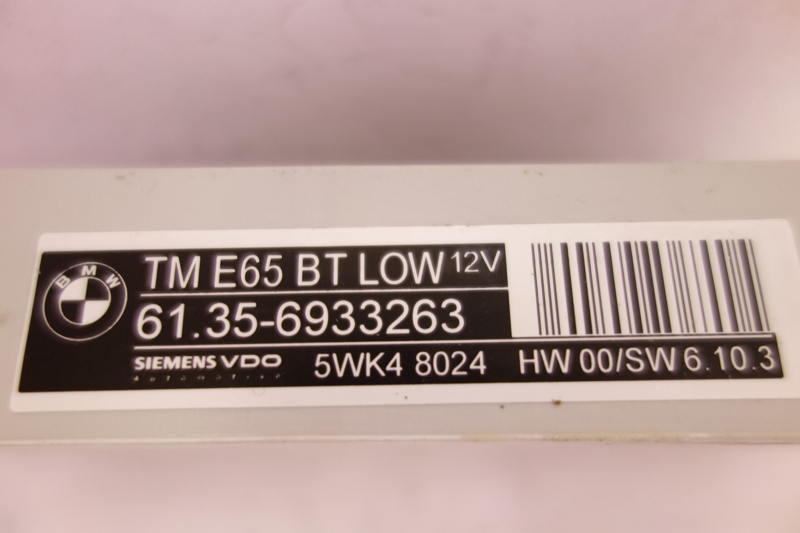Unidad de control BMW Serie 7 61356933263 61 35 6933263 5WK48024 5WK4 8024 - foto 2