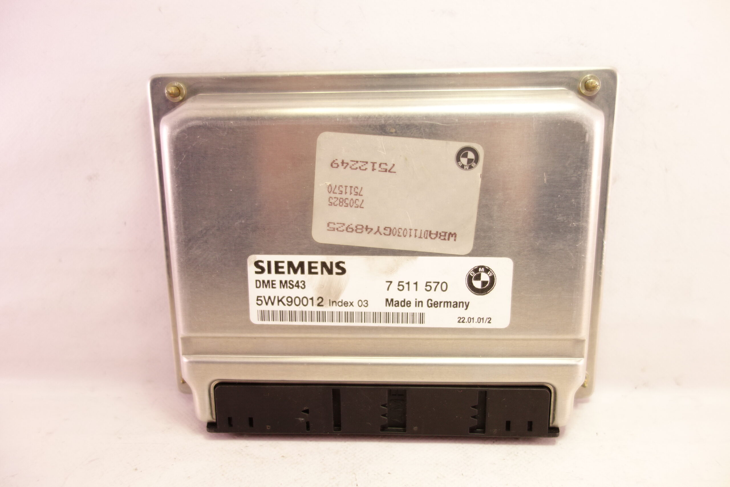 Centralita del motor BMW 7511570 7 511 570 SIEMENS DME MS43 5WK90012 INDEX 03 - foto 1