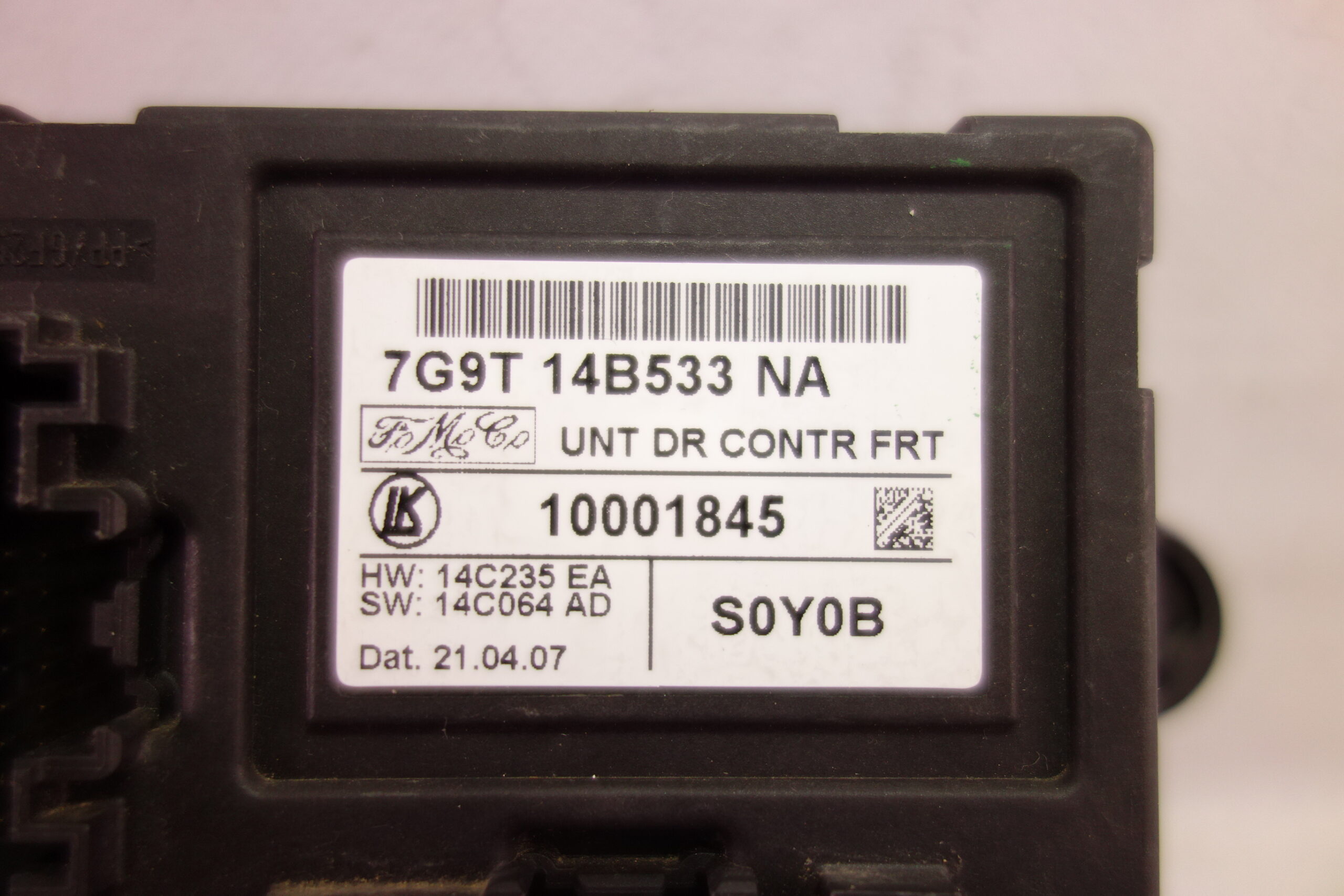 Unidad de control ECU Ford Mondeo 7G9T14B533NA 7G9T 14B533 NA 10001845 14C235EA 14C235 EA 14C064AD 14C064 AD - foto 2
