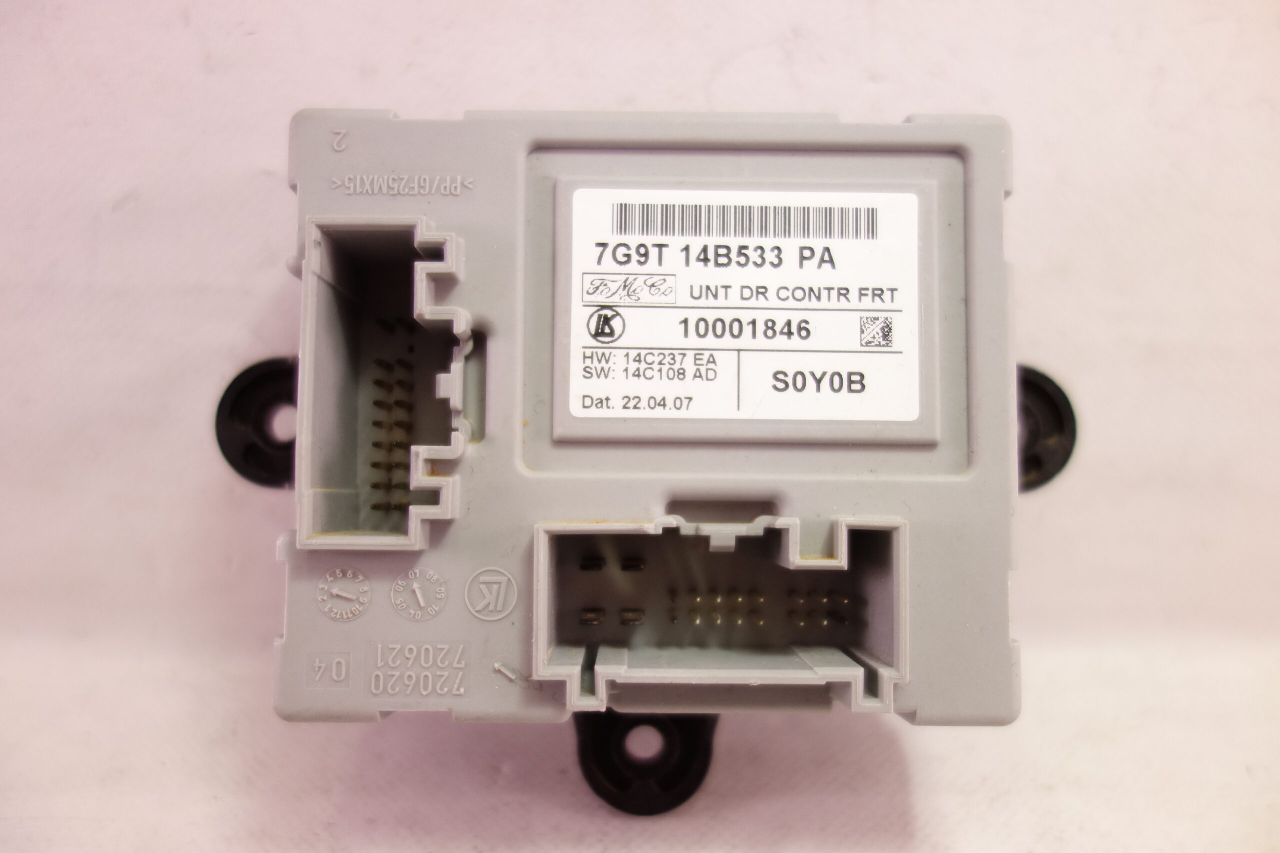 Unidad de control ECU Ford Mondeo 7G9T14B533PA 7G9T 14B533 PA 10001846 14C237EA 14C237 EA 14C108AD 14C108 AD 72062004 720620 04 72062104 720621 04 - foto 1