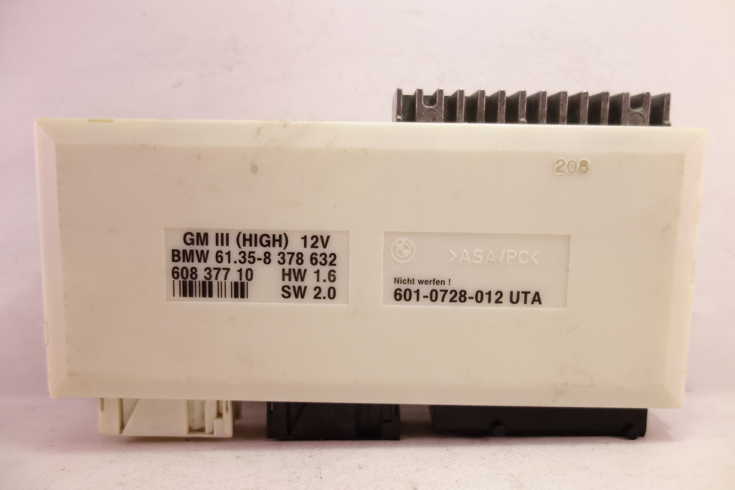 Unidad de control BMW Serie 5 61358378632 61 35 83 78 632 60837710 608 377 10 6010728012 601 0728 012 - foto 1