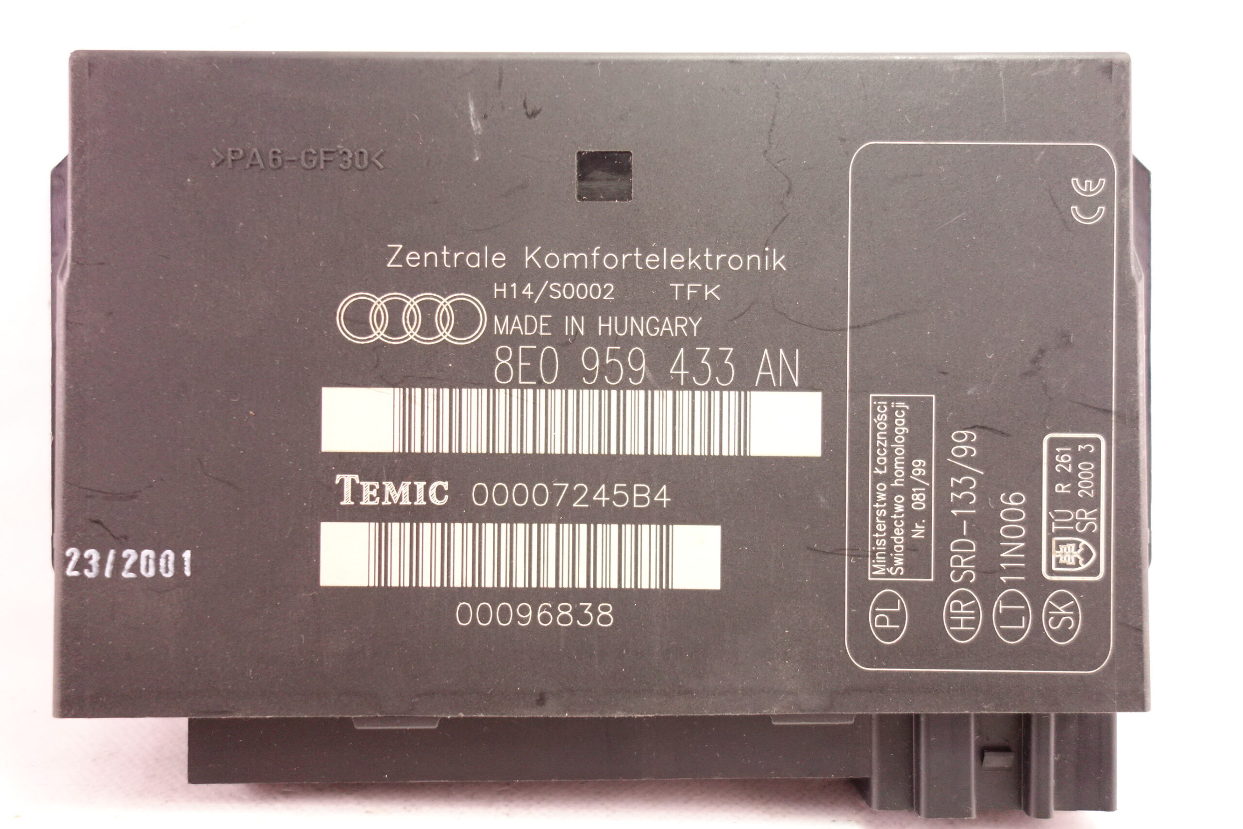 Módulo confort Audi A4 8E0959433AN 8E0 959 433 AN 00007245B4 - foto 1