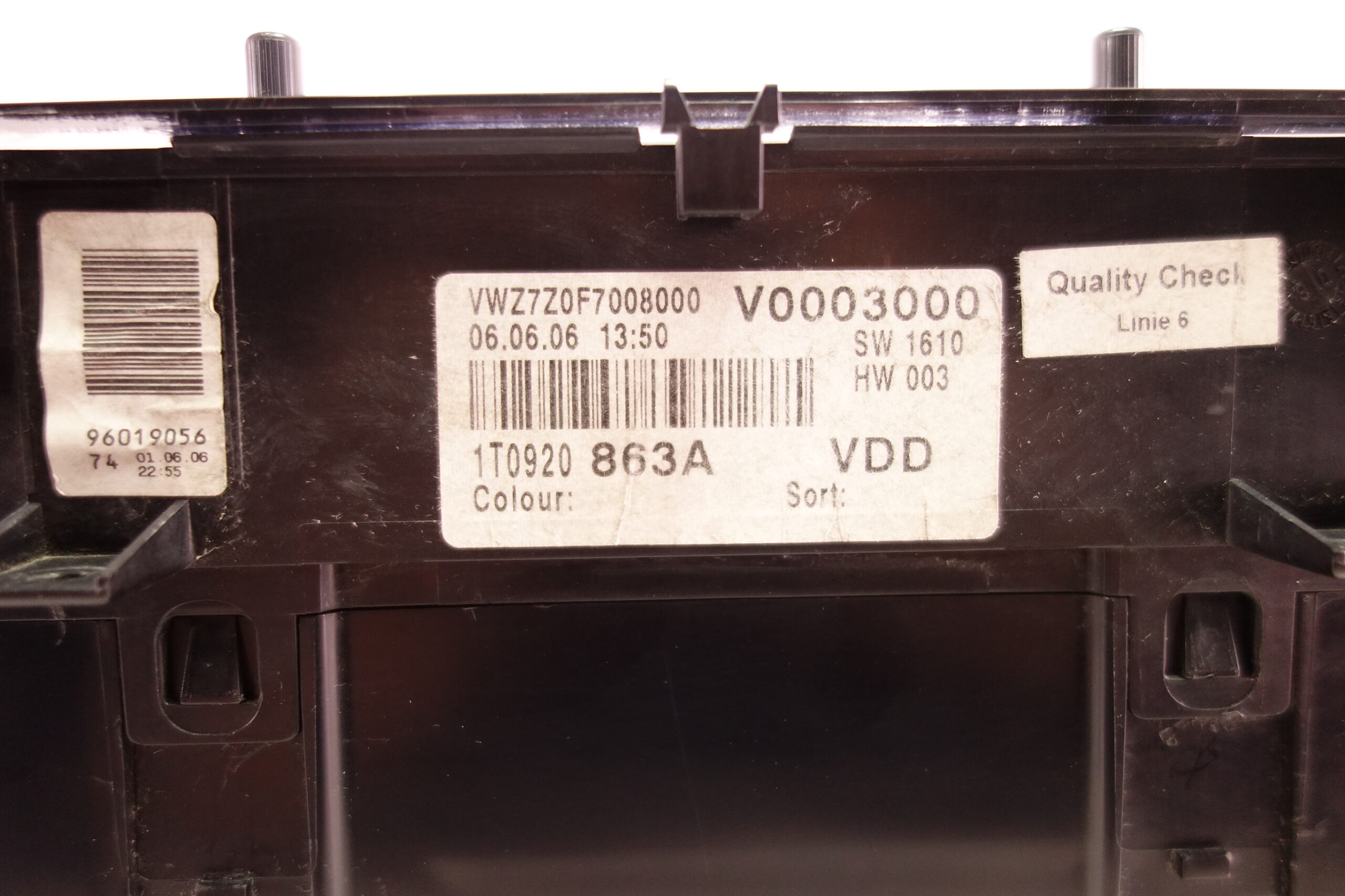 Cuadro de instrumentos VW Volkswagen Touran 1T0920874A 1T092 0874A Siemens A2C53023102 A2C53025660 110080343004 110 080 343 004 1T0920863A 1T0920 83A - foto 4