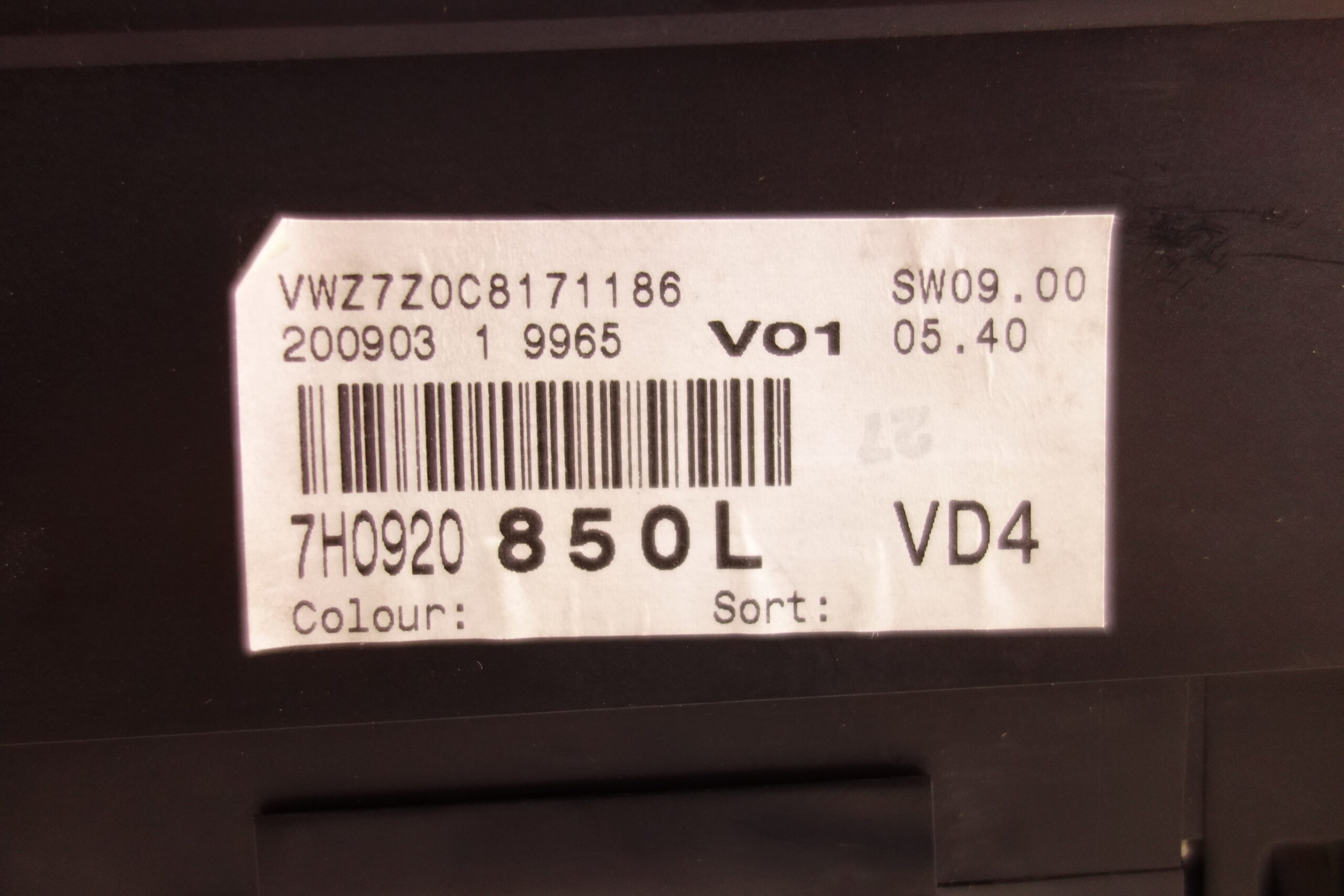 Cuadro de instrumentos VW 110080204028 110 080 204 028 7H0920850L 7H0 920 850 L 88311346 88 311 346 - foto 4