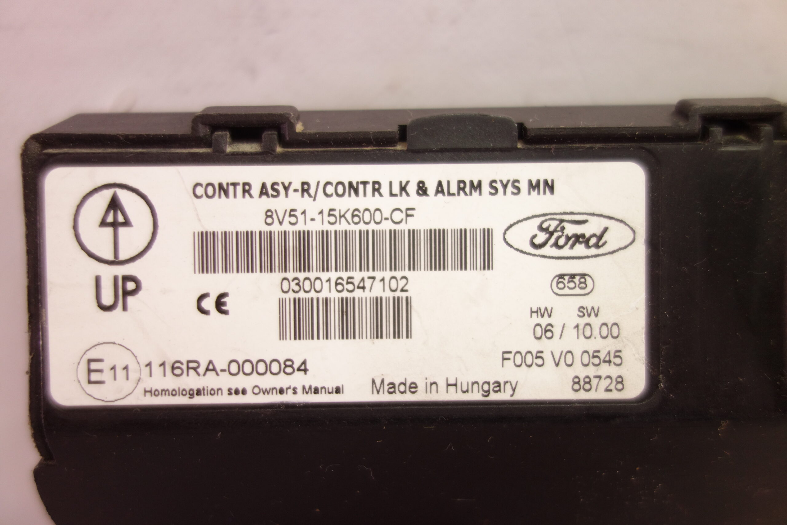 Módulo de control Ford Fiesta Serie 6 8V5115K600CF 8V51 15K600 CF 116RA000084 116RA 000084 F005V00545 F005 V0 0545 - foto 2