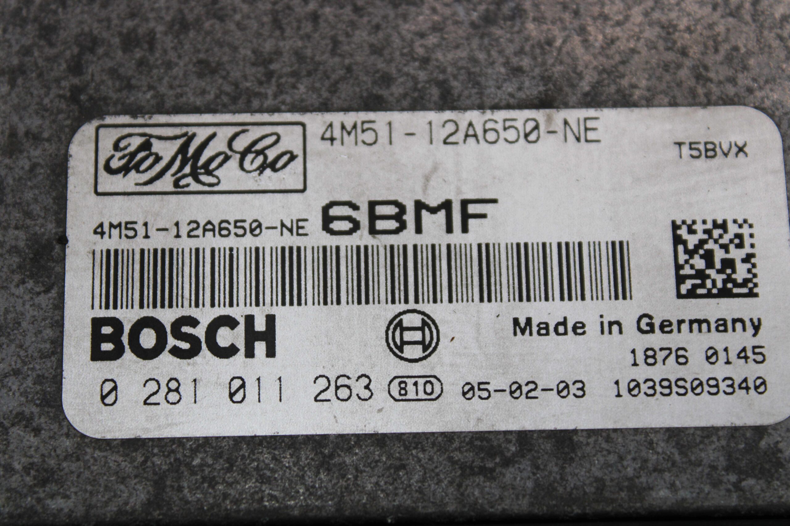 Centralita del motor Ford Focus 0281011263 0 281 011 263 4M5112A650NE 4M51 12A650 NE - foto 2