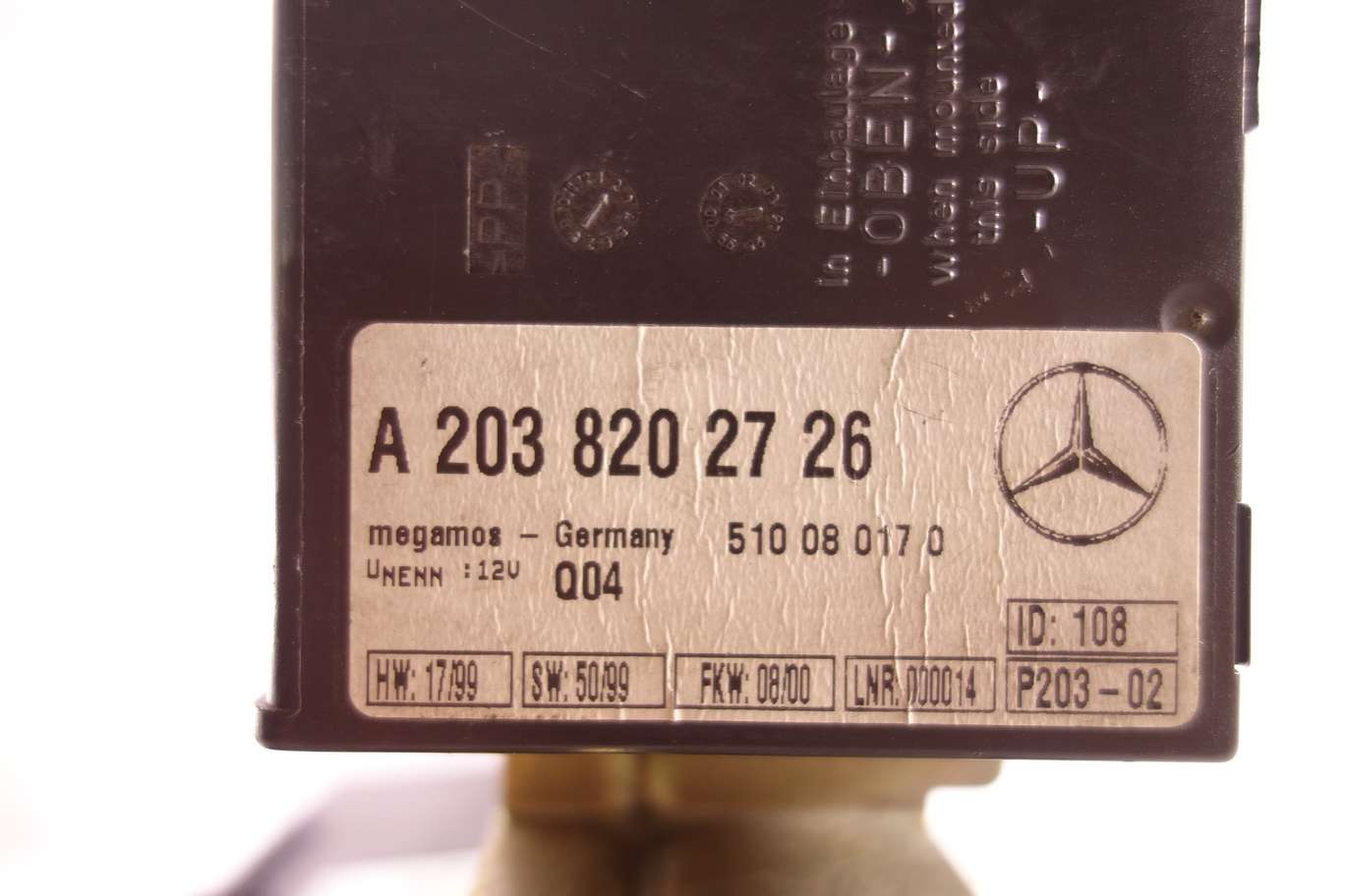 Caja de fusibles Sam Mercedes Clase C 2035453201 203 545 32 01 5DK00848612 5DK 008 486 12 A2038202726 A 203 820 27 26 A2038000178 - foto 3