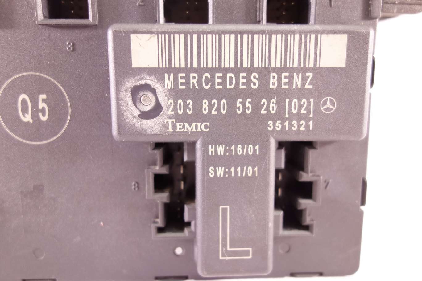 Módulo control de puerta izquierda Mercedes Clase C 203820552602 203 820 55 26 02 Temic 351321 Q5 - foto 2